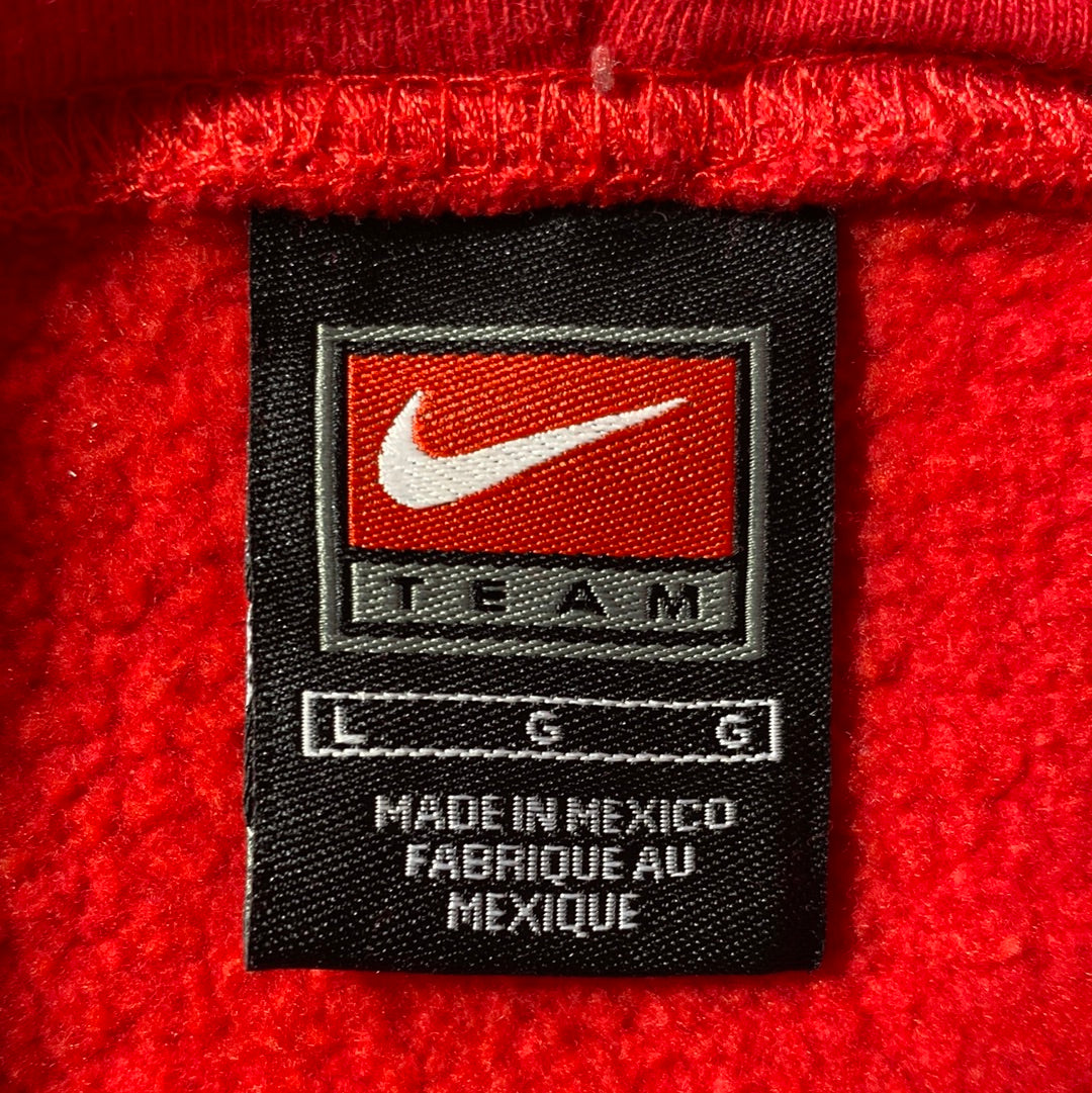 00' NIKE x OHIO STATE Size L Vintage College Hoodie Sweat-shirt / E1705S