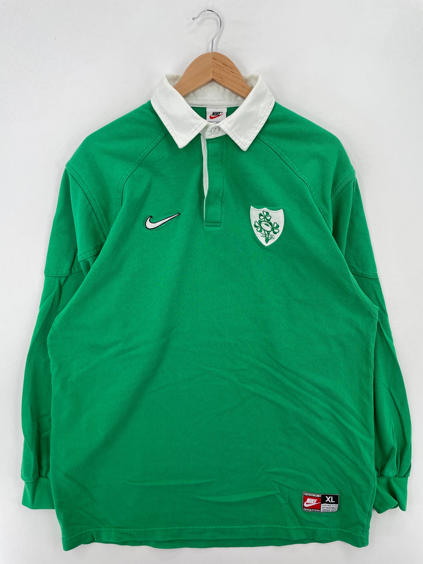 90’s NIKE x IRELAND Size XL Vintage Rugby-Shirt / A7268