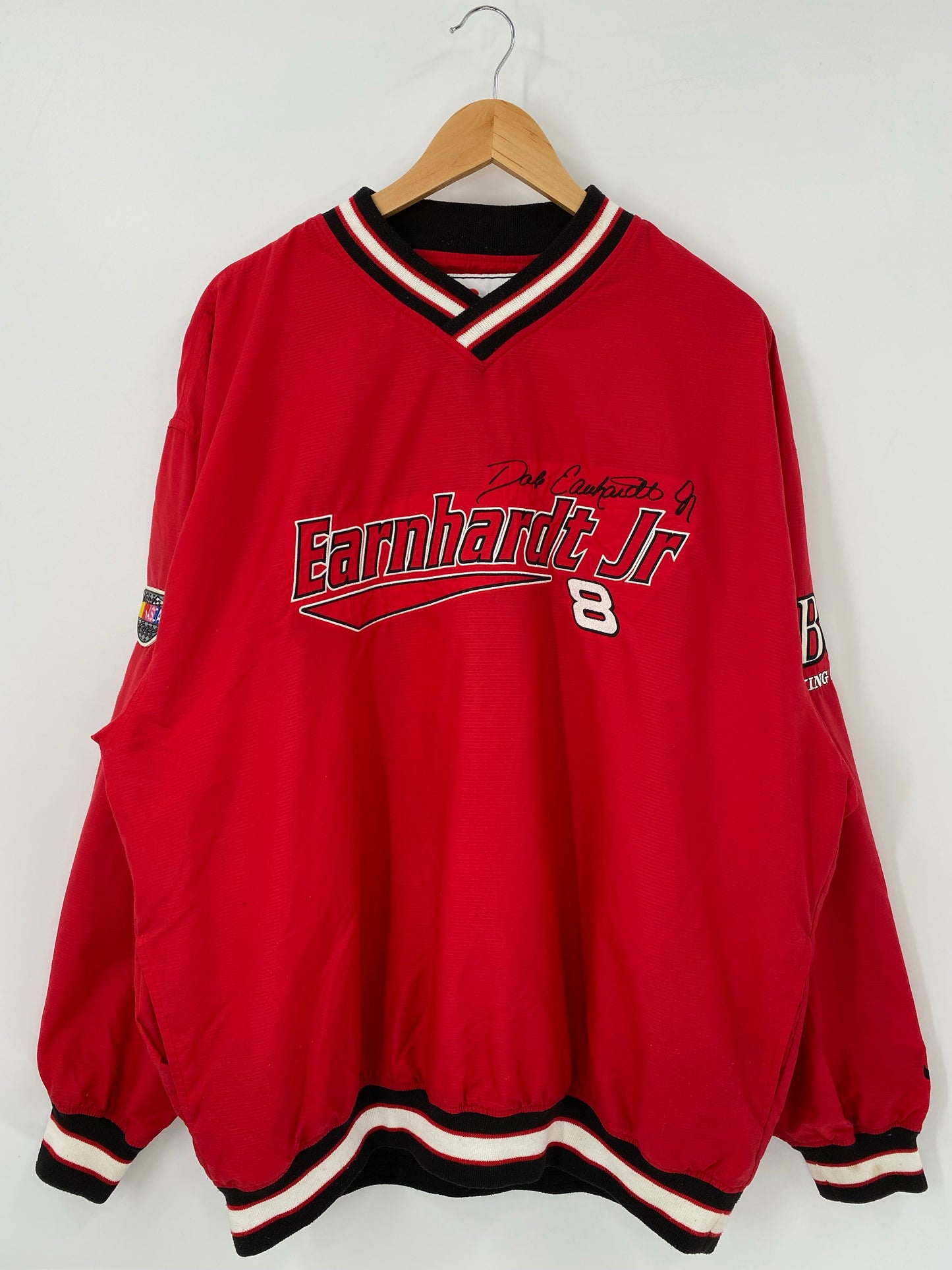 Vintage NASCAR DALE EARNHARDT Size XL Nylon Racing Windbreaker Jacket  / K4841