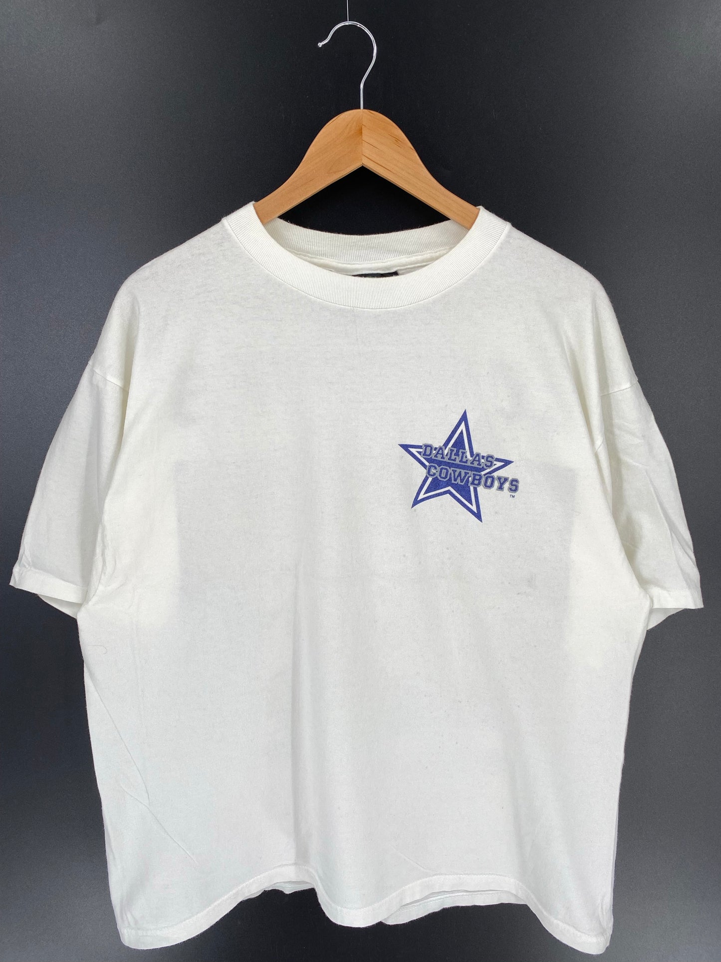 1993 DALLAS COWBOYS x LOONEY TUNES Made in USA Size L Vintage NFL T-Shirt / K7746