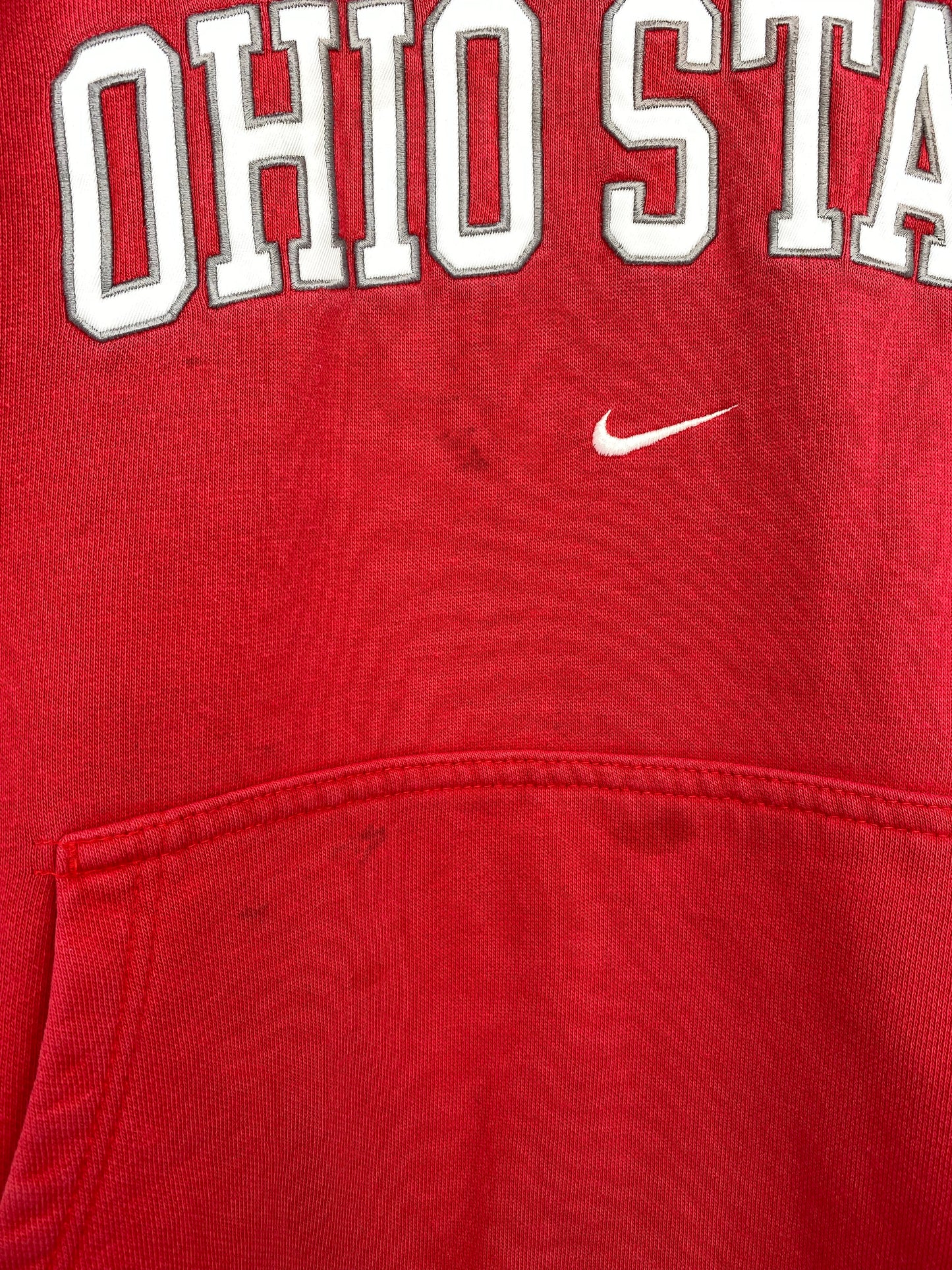 00' NIKE OHIO STATE Size XL Vintage College Hoodie Sweat-shirt / K8683