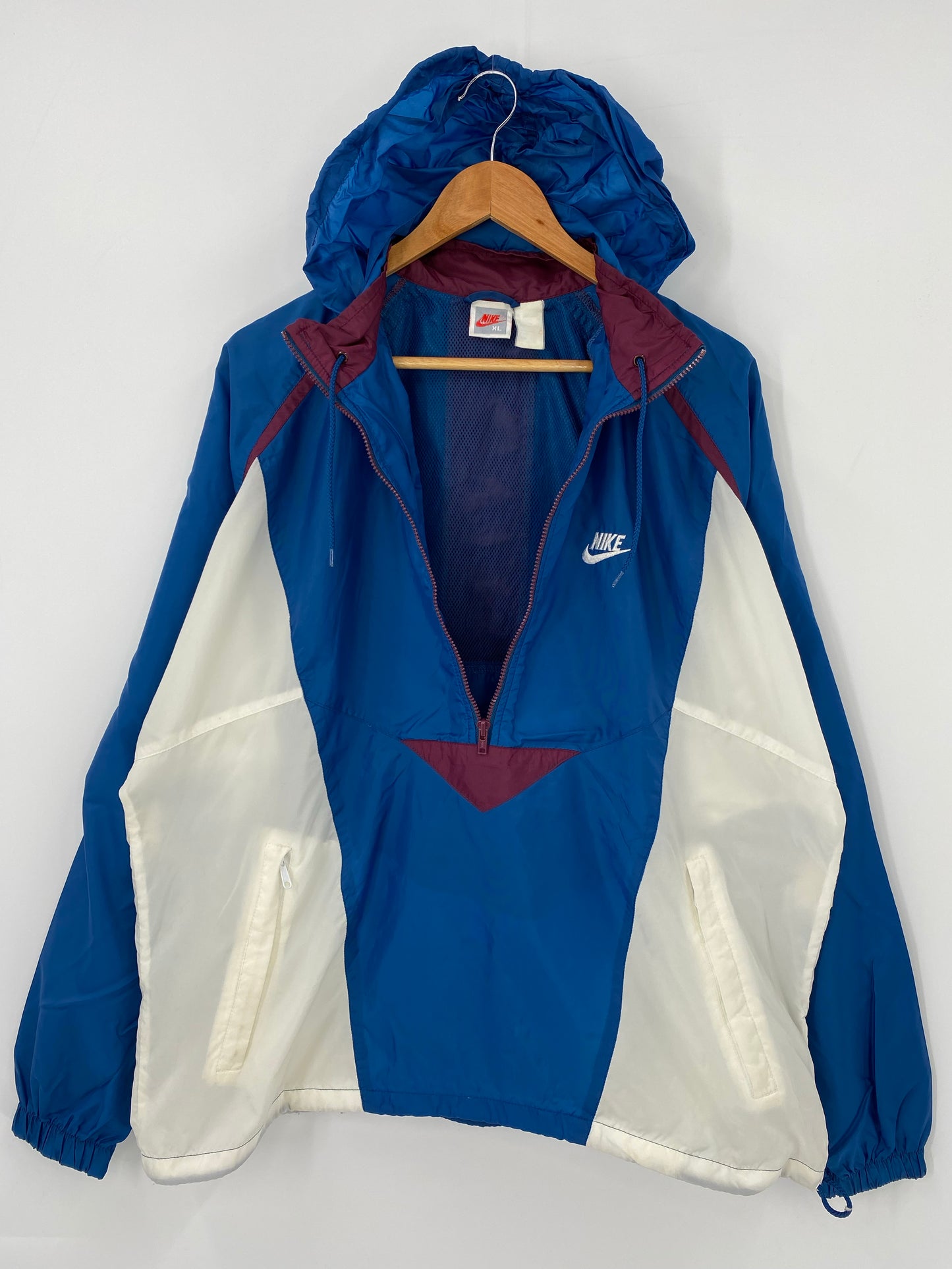 90's NIKE SILVER TAG Size XL Vintage Nylon Jacket / K4461