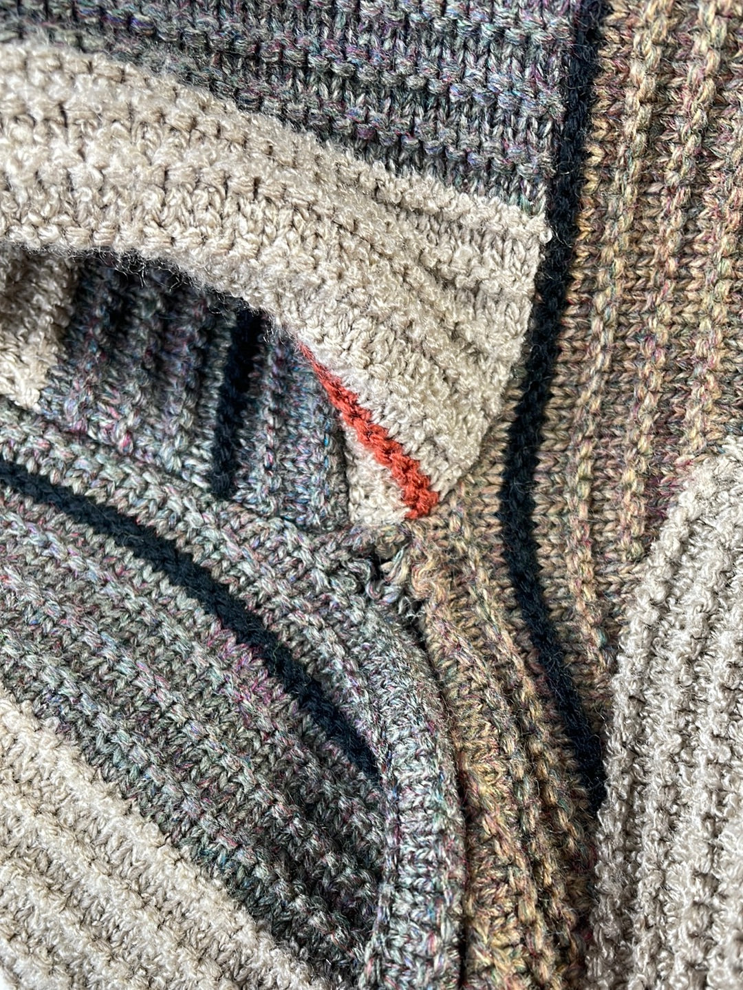 Vintage LAVANE Made in USA Size XL Acrylic Knit Sweater / E6277K