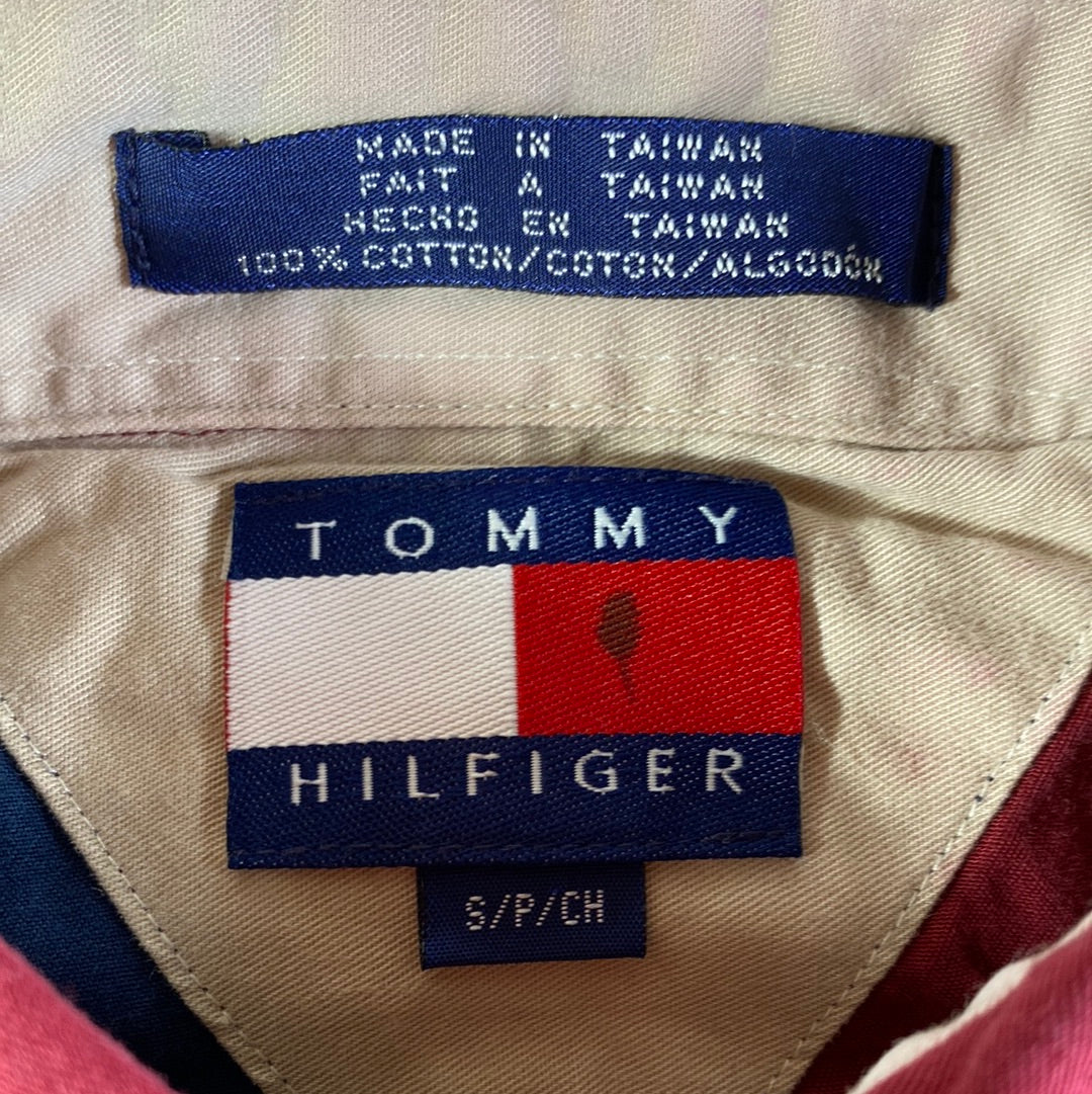 90’s TOMMY HILFIGER Size S Vintage Button-Down Shirt / A4271