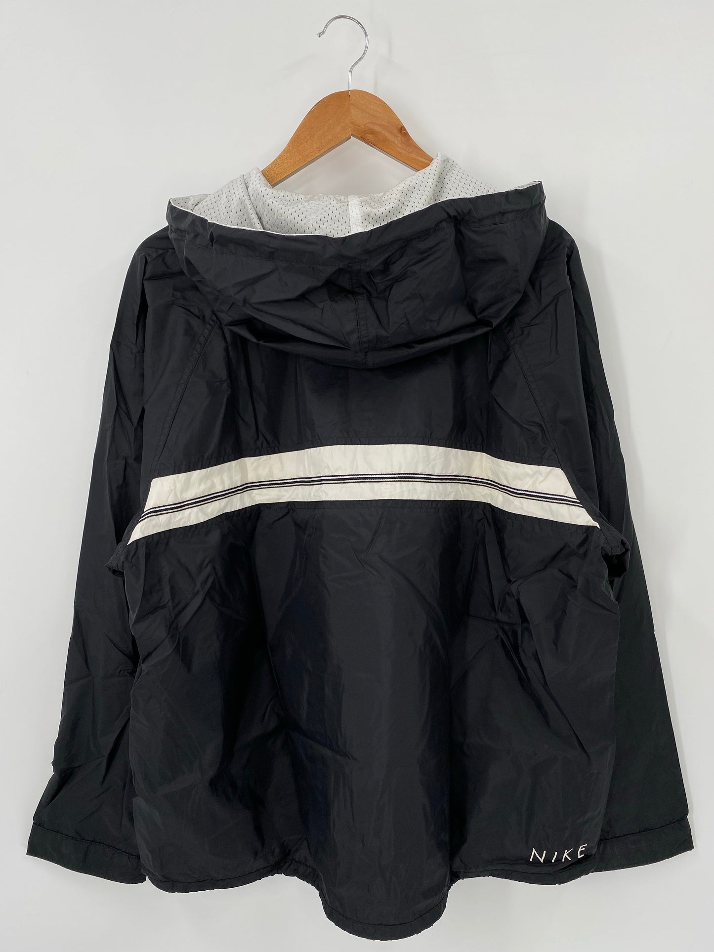 00’ NIKE Size XL Vintage Hoodie Half Zip Nylon-Jacket / A5567