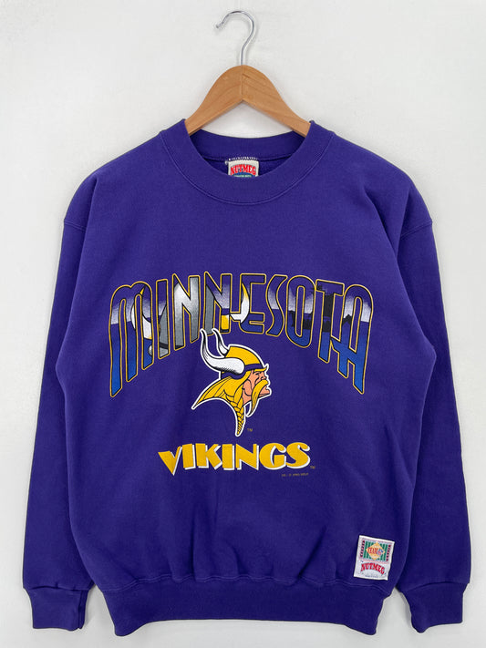 1993 MINNESOTA VIKINGS Made in USA Size M Vintage NFL Sweat-Shirt / A7817