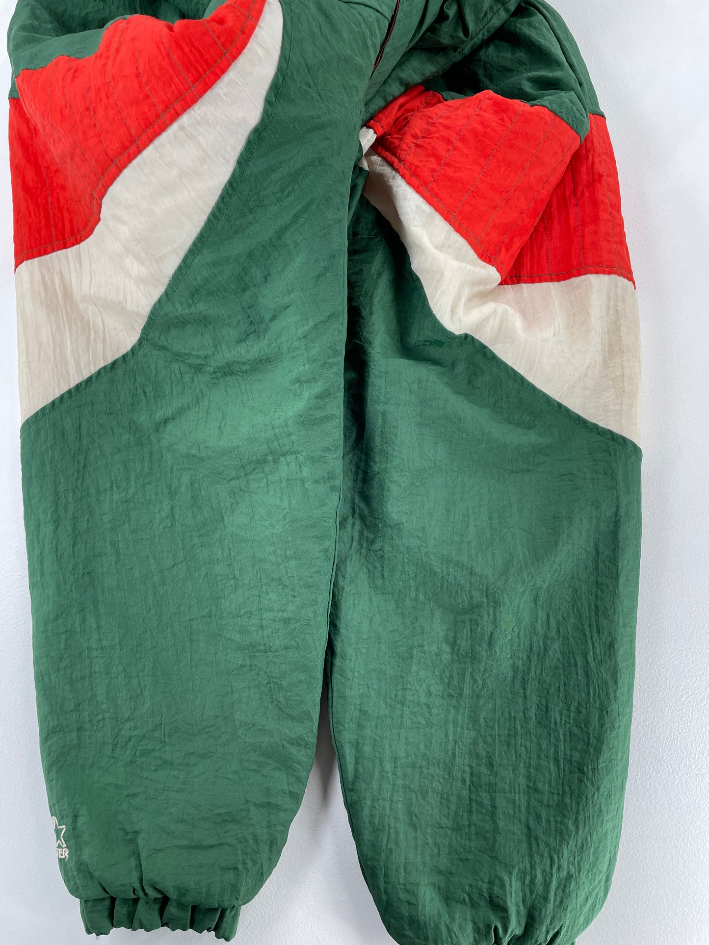 90’s STARTER x MIAMI HURRICANES Size L College Padded Nylon Jacket / E2526J