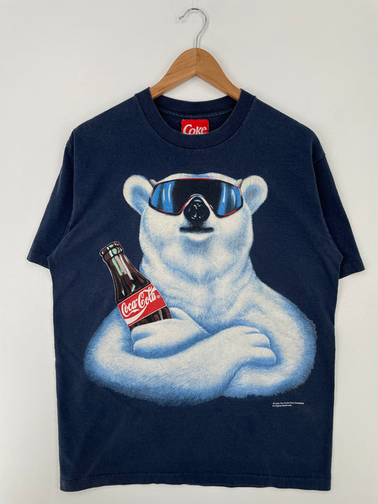 1994 COCA COLA BEAR Made in USA Size L Vintage T-Shirt / A8810