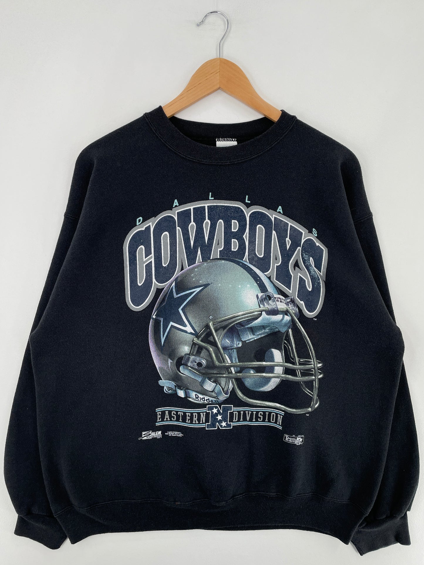 1992 SALEM x DALLAS COWBOYS Made in USA Size XL Vintage NFL Sweat-Shirt / E2342S