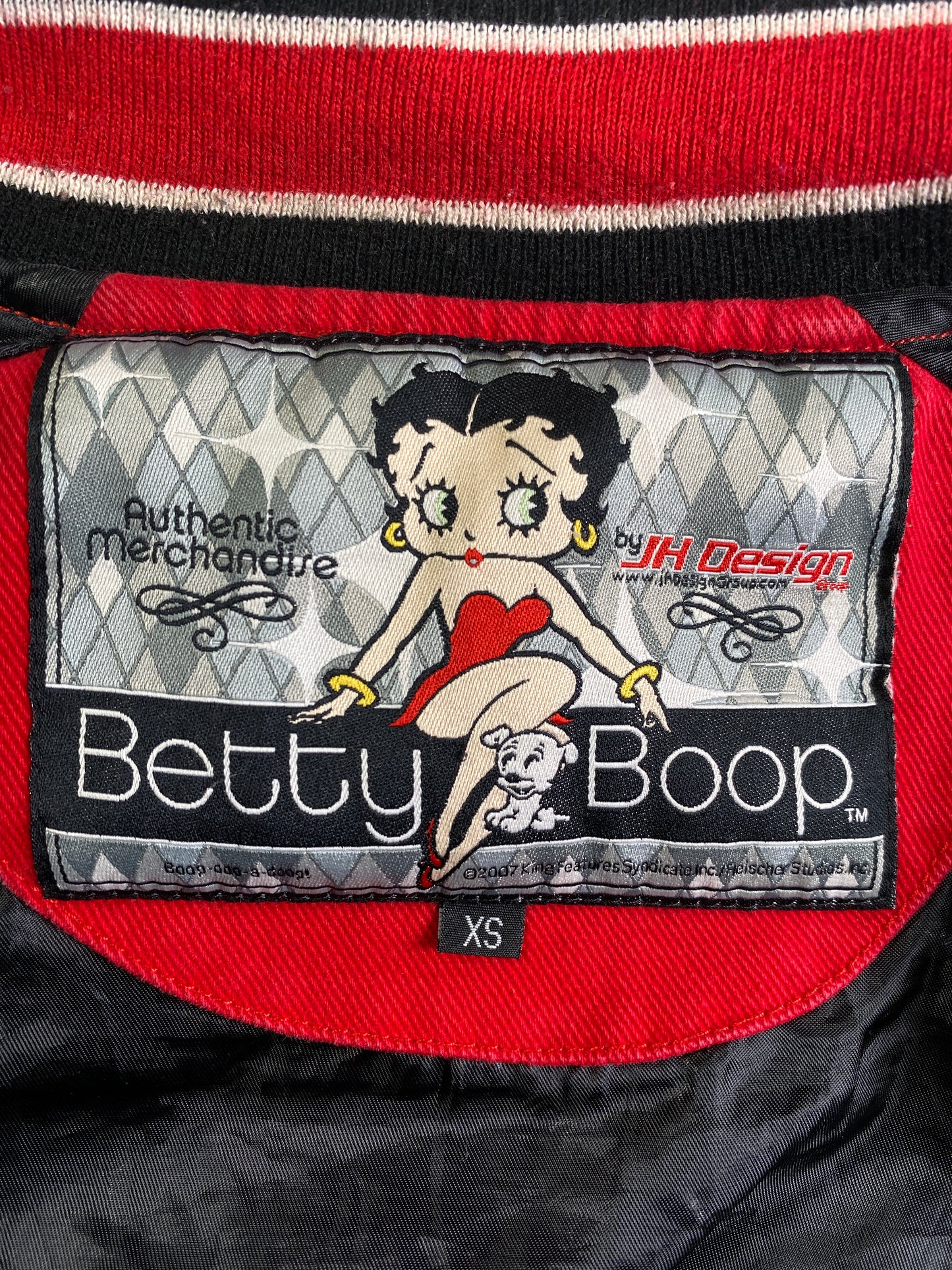 2007 BETTY BOOP Size Ladies XS Vintage Racing Jacket / A9041