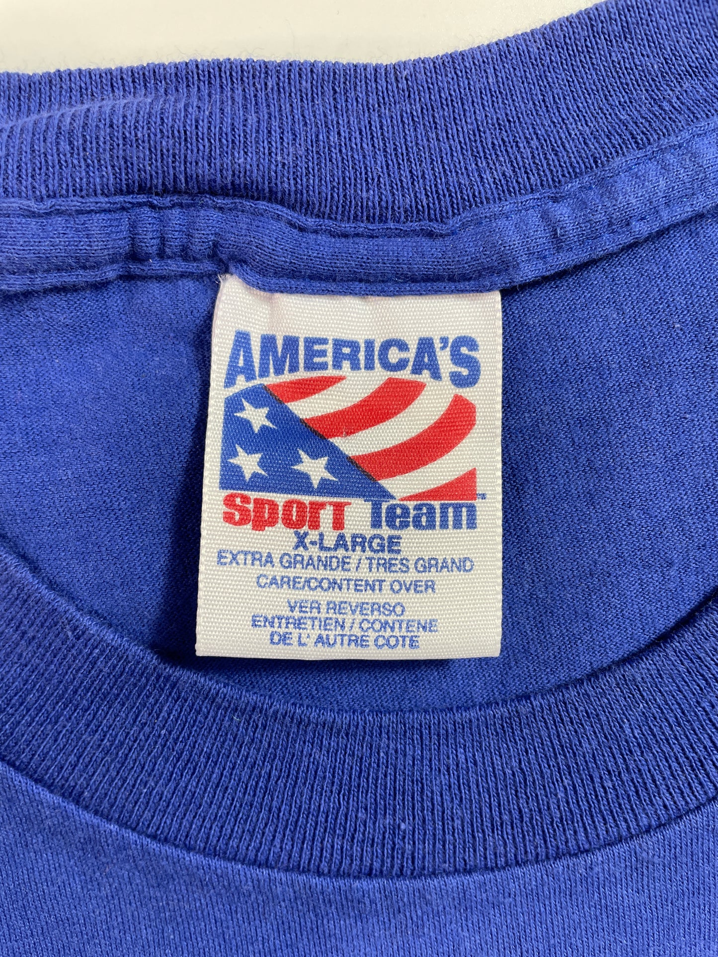 1994 NEW YORK RANGERS Made in USA Size XL Vintage NHL T-Shirt / E5173T