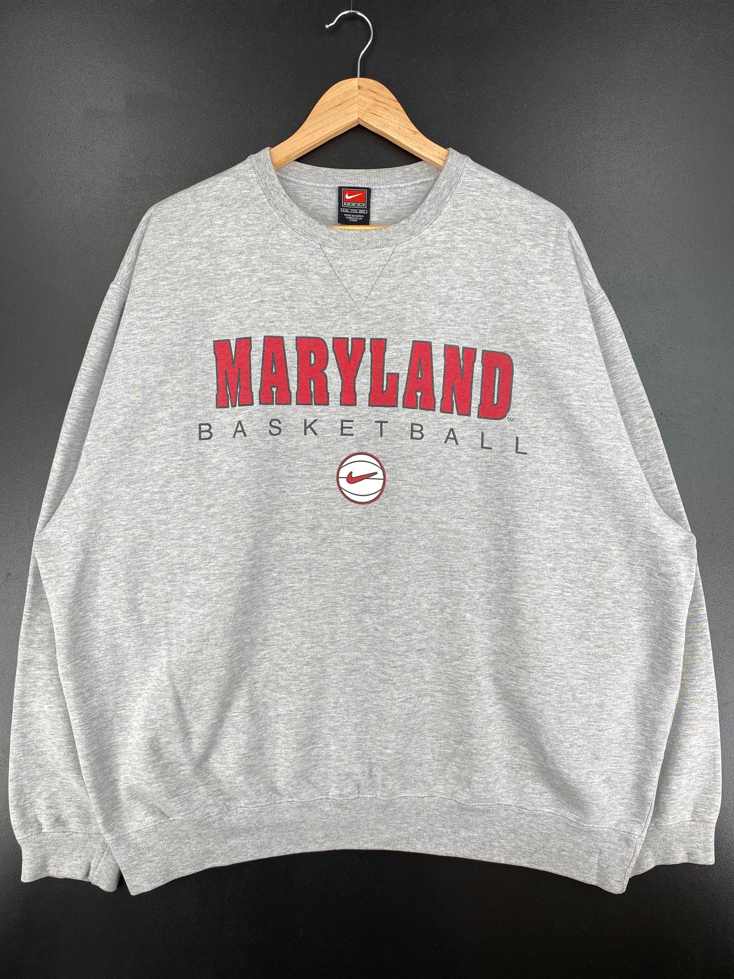 00' NIKE MARYLAND Size XXL Vintage College Sweat-Shirt / A2887
