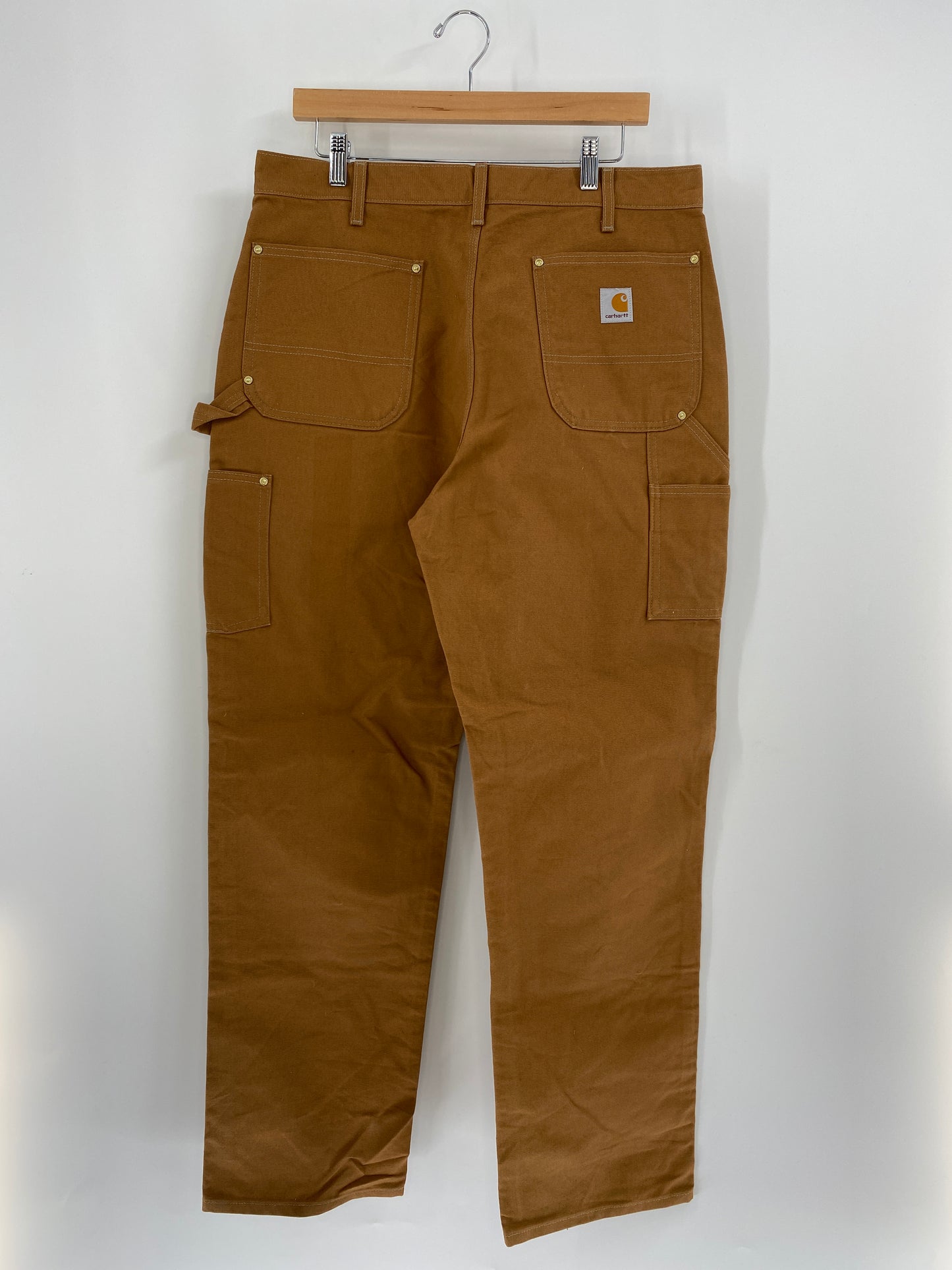 .Vintage CARHARTT Made in USA Size W35 x L32 Double Knee Duck Pants / A8112