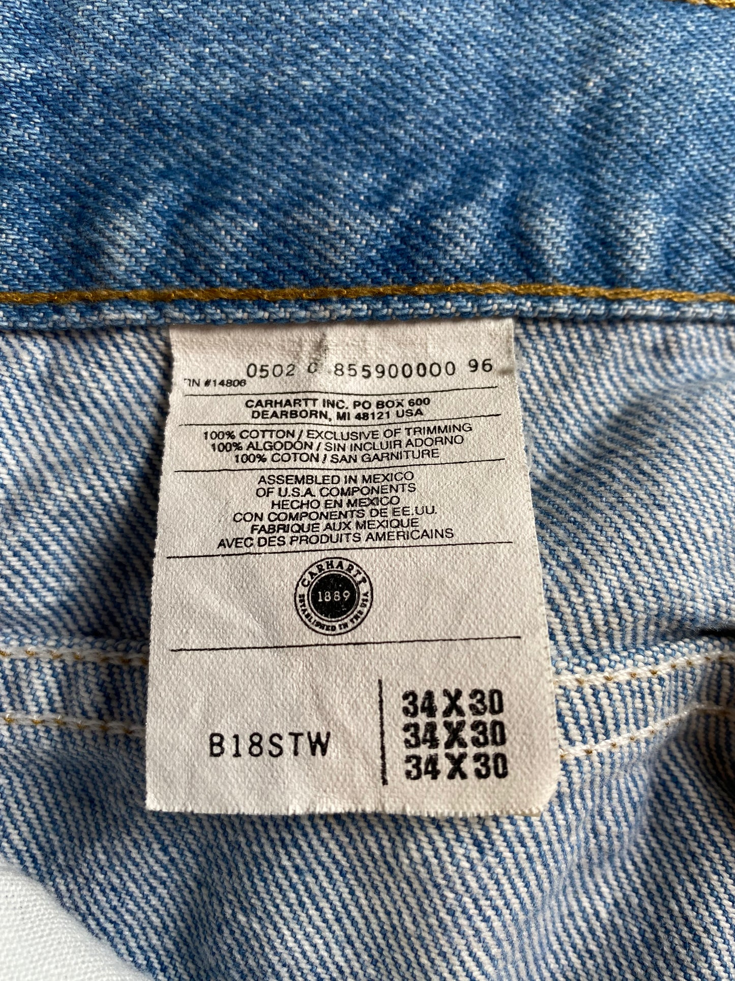 Vintage CARHARTT Size W33xL30 Denim Pants / A1582