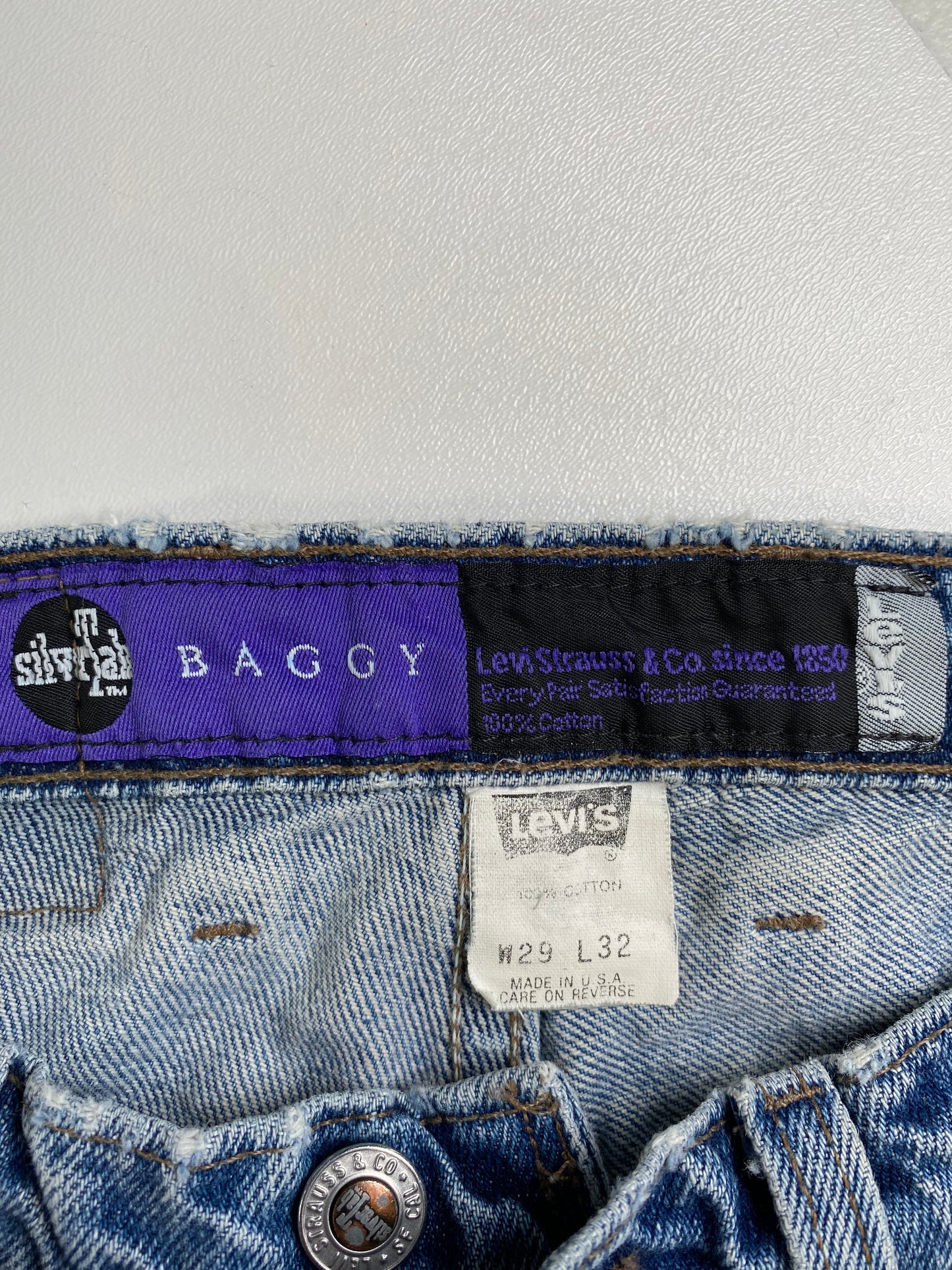 90’s LEVI'S SILVER TAB Size W28xL29 Denim Baggy Pants / A1580