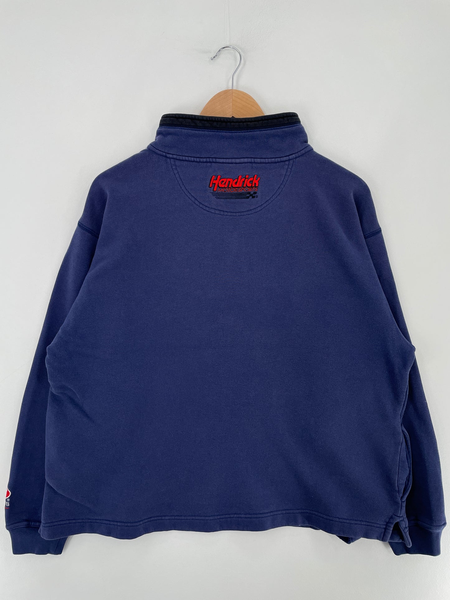 Vintage JEFF GORDON HENDRICK MOTORSPORTS Size L Racing Half Zip Sweat-Shirt / E4413S