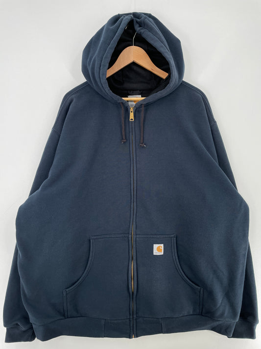 .Vintage CARHARTT Size XXXL Zip-up Hoodie Sweat-Shirt / E4361S