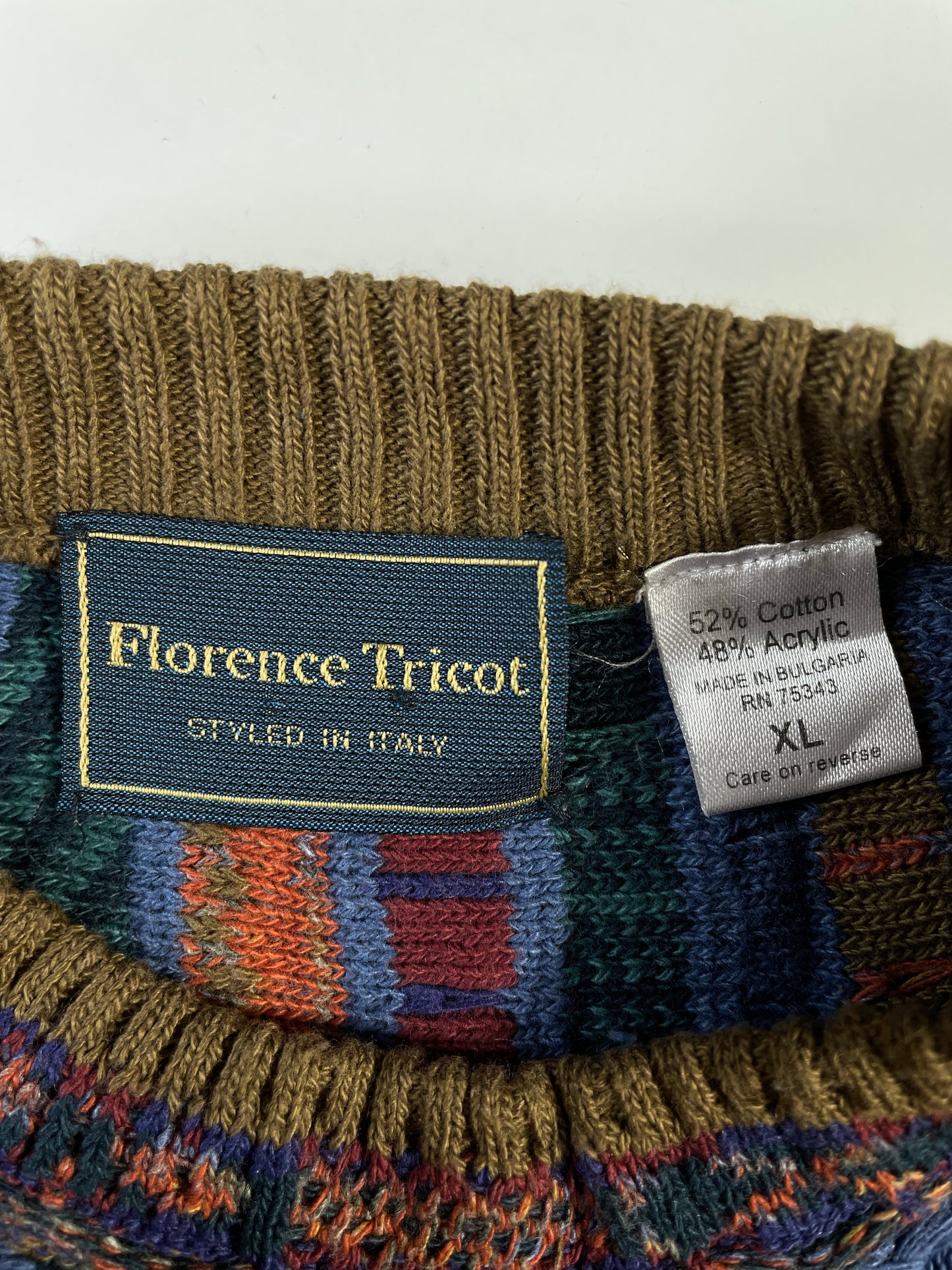 Vintage 3D COOGI- Style Size XL Knit Sweater / A8687