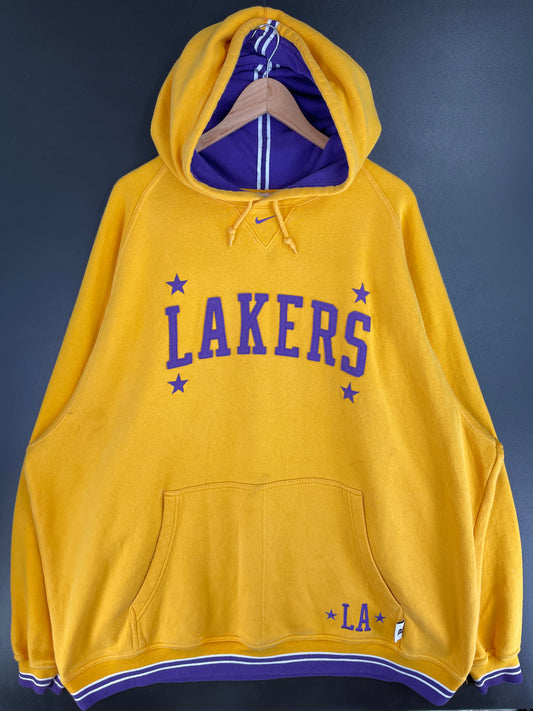 00’ NIKE x LOS ANGELES LAKERS Size XXL Vintage NBA Hoodie Sweat-shirt / A9803