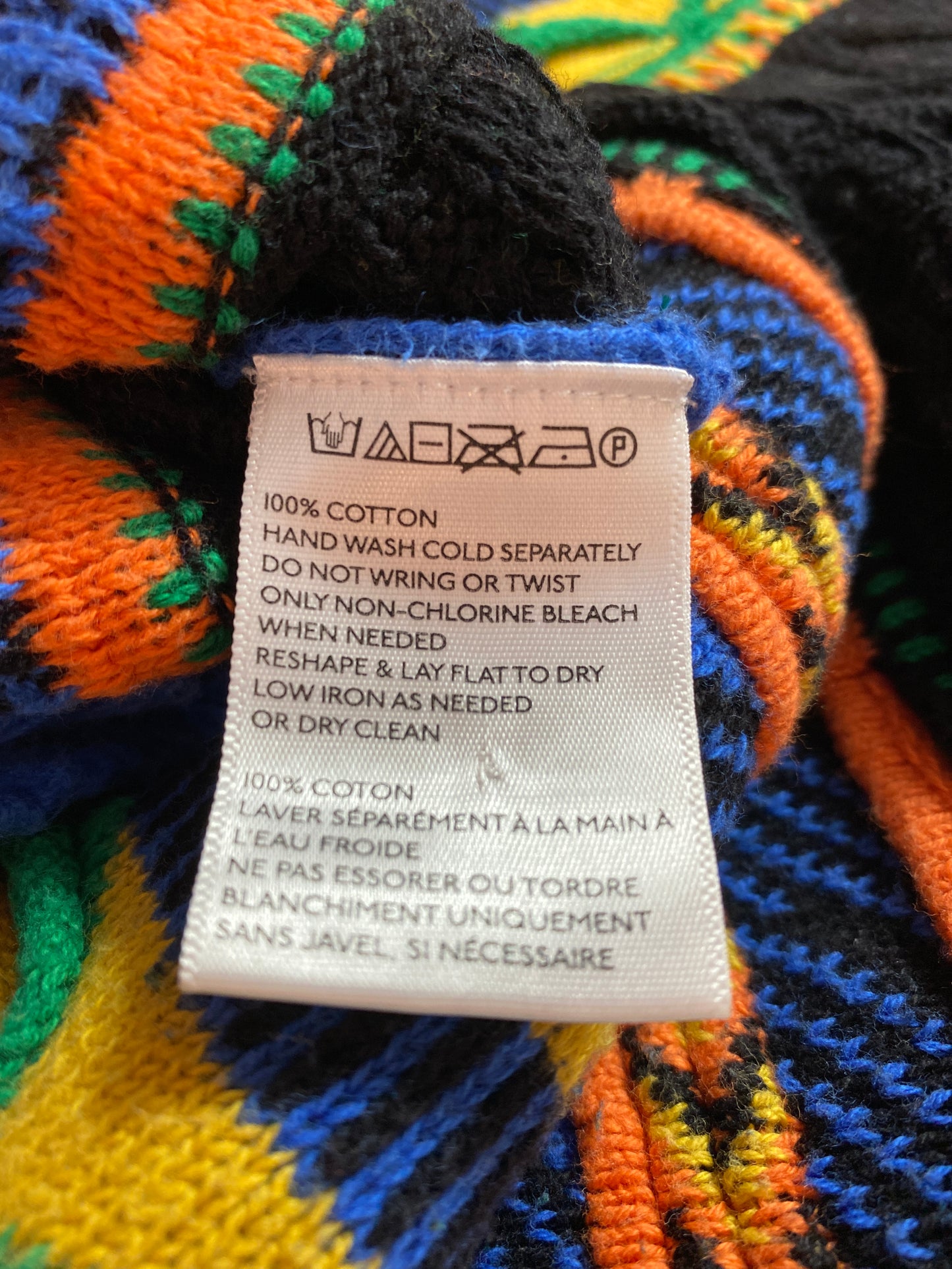 Vintage 3D Coogi-Style Size No tag (Approx.XL) Knit Sweater / 9820