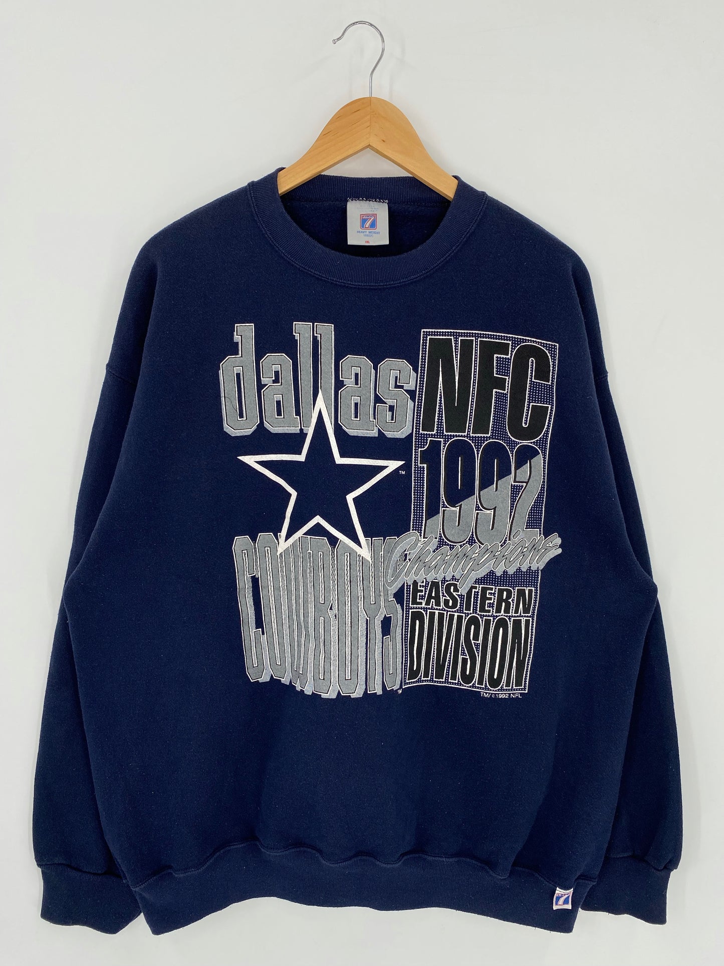 1992' DALLS COWBOYS Made in USA Size XXL Vintage NFL Sweat-shirt / K5318