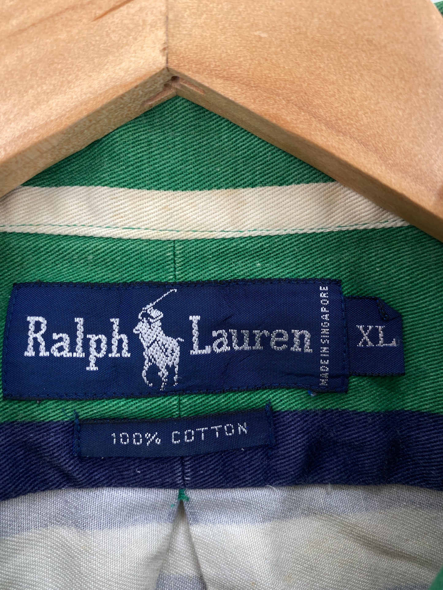 90’s RALPH LAUREN Size XL Vintage Button Down Shirt / A4918