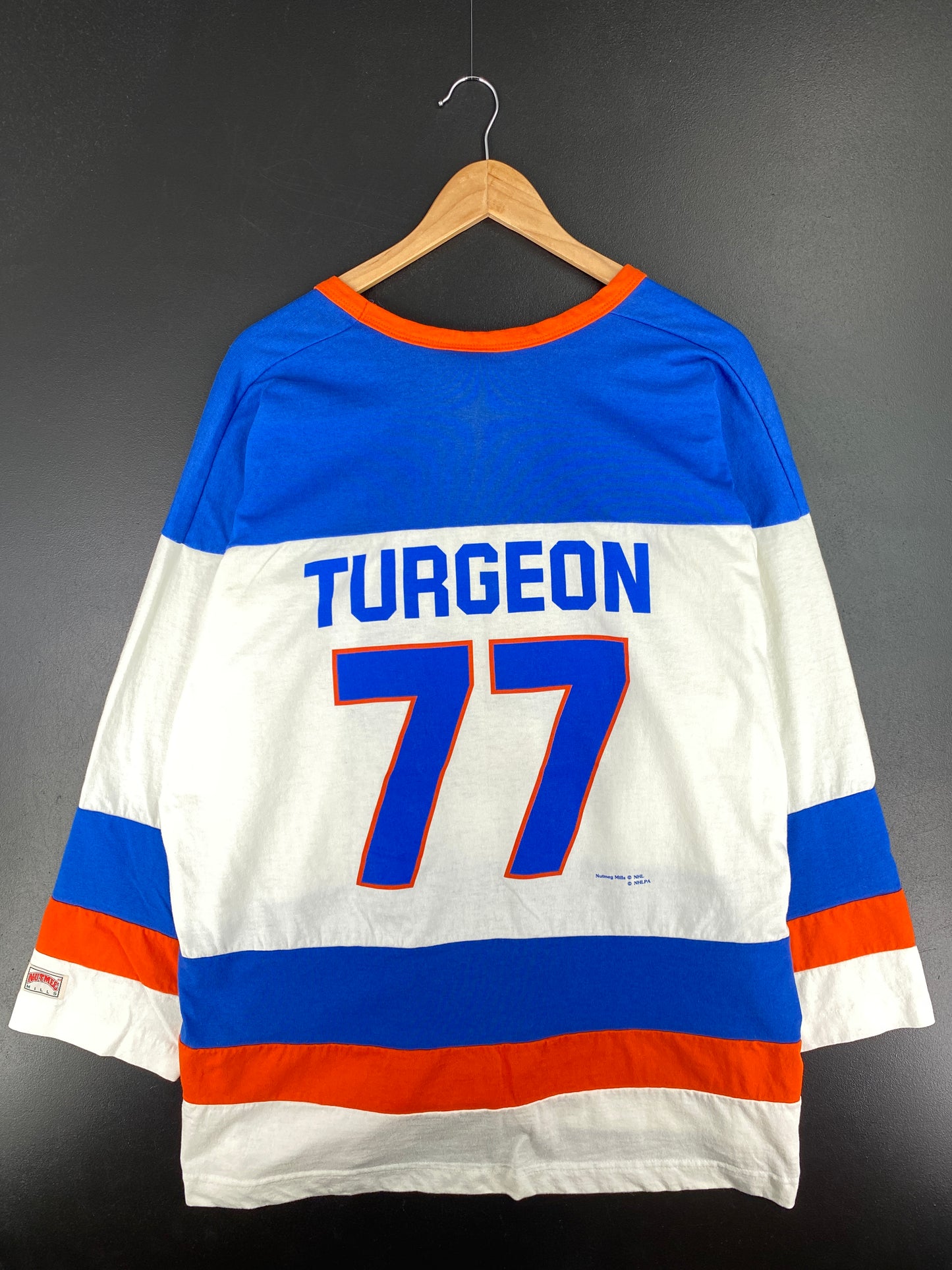 90's NEW YORK ISLANDERS Made in USA Size XL Vintage NHL T-shirt / A4445