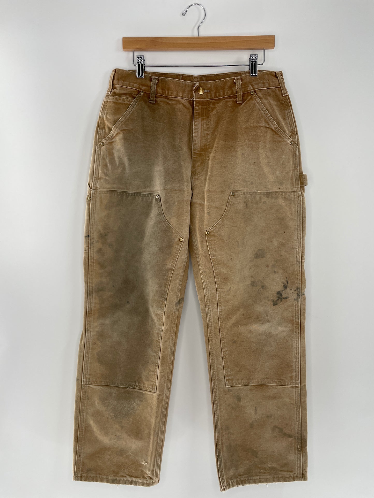 .Vintage CARHARTT Double Knee Made in USA Size W32xL28 Duck Pant / A8900