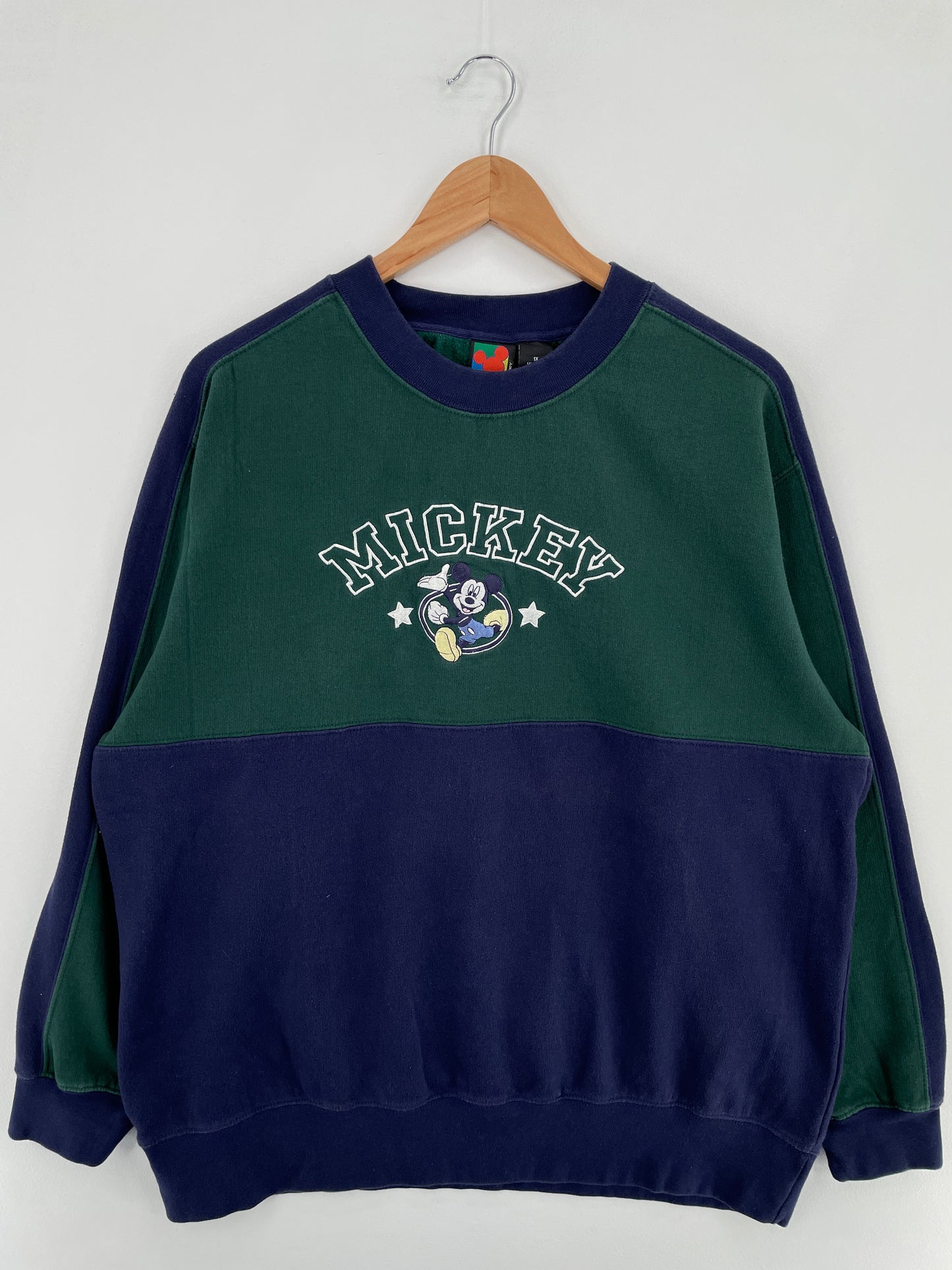 90's DISNEY MICKEY Size Ladies.XL Vintage Sweat-shirt / E1078