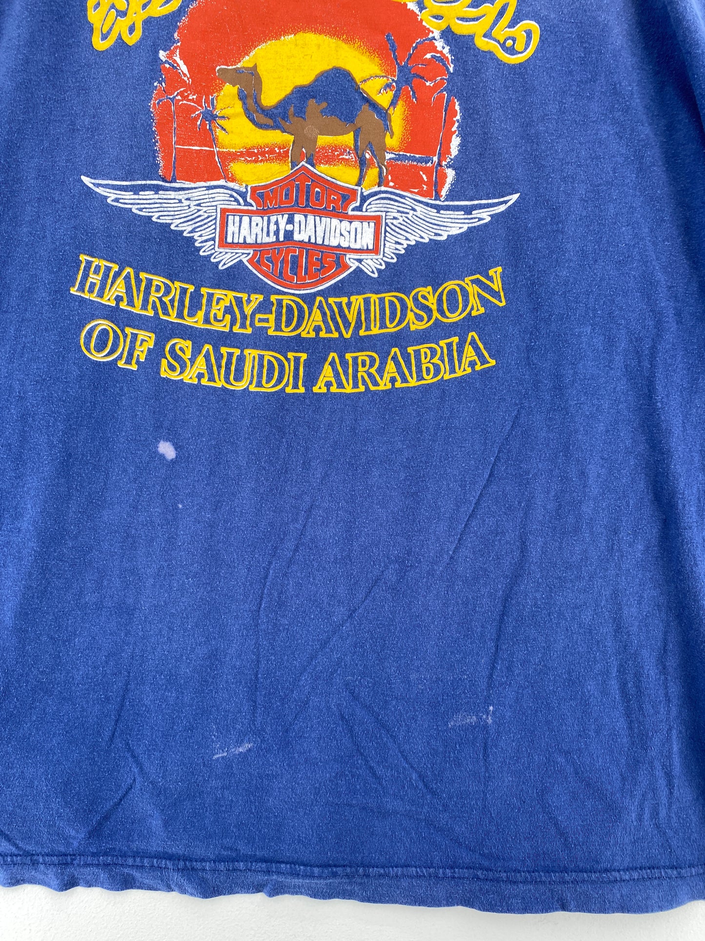90’s HARLEY DAVIDSON SAUDI ARABIA Size Approx.L T-Shirt / A3551