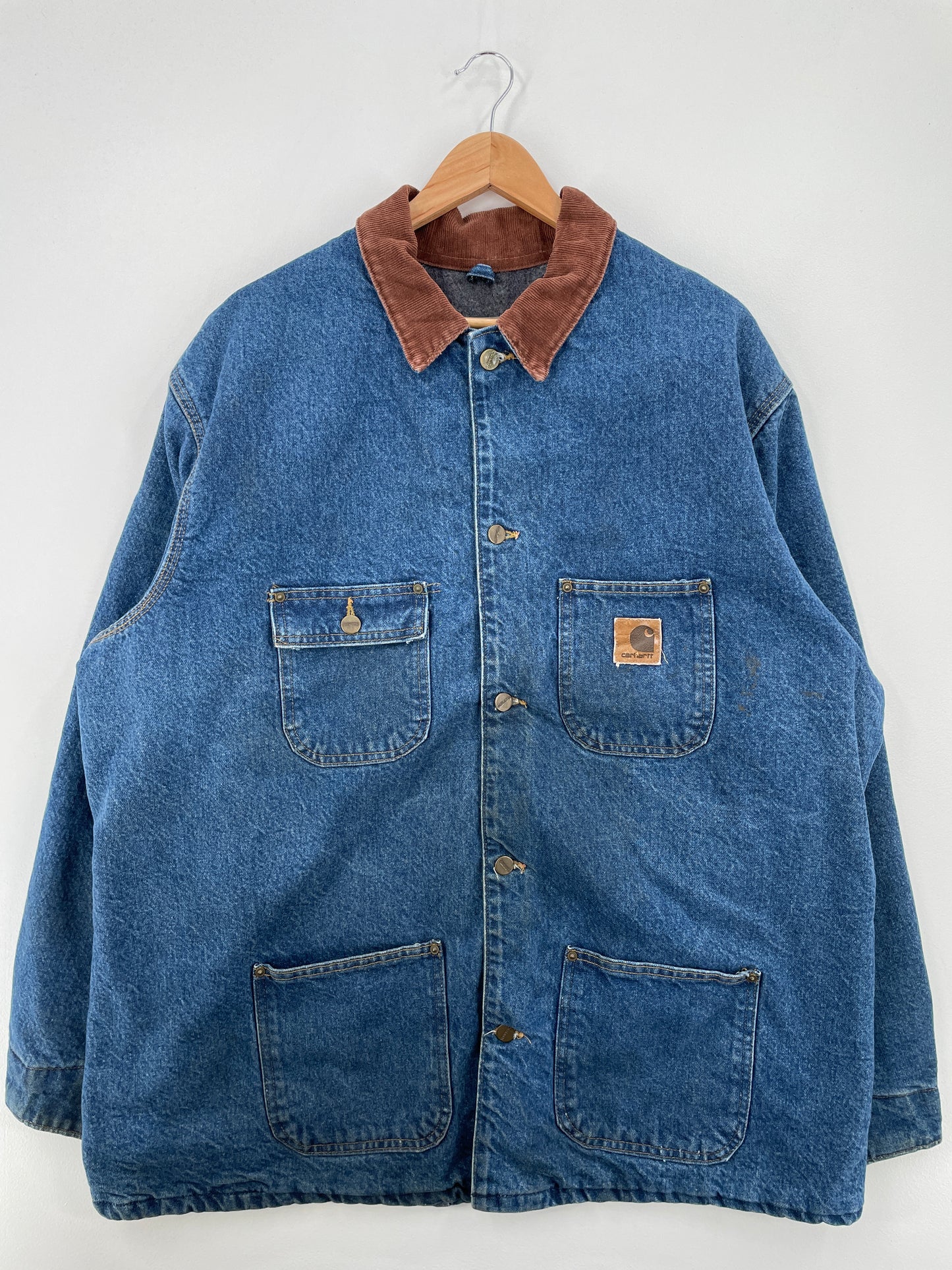 Vintage CARHARTT Size XL Denim Jacket / A8508