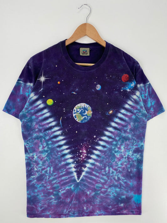 1992 LIQUID BLUE SPACE TIE-DYE Size No Tag(Approx.XL) Vintage T-shirt / A722