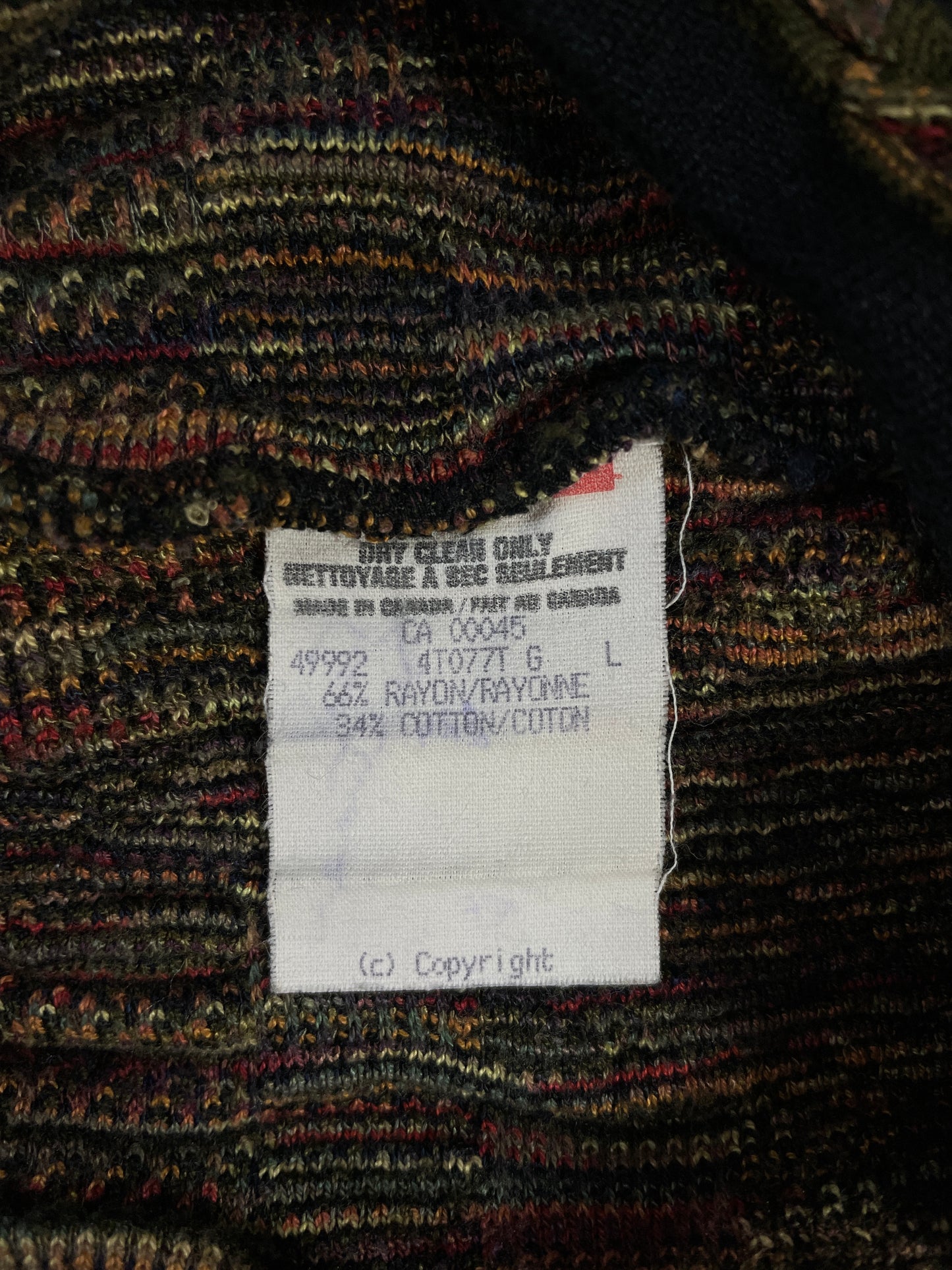 Vintage 3D COOGI- Style Size L Knit Sweater / A9549