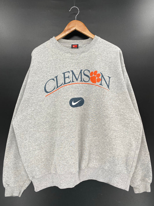 00’ NIKE CLEMSON UNIVERSITY Size XL Vintage Sweat-Shirt / K4563
