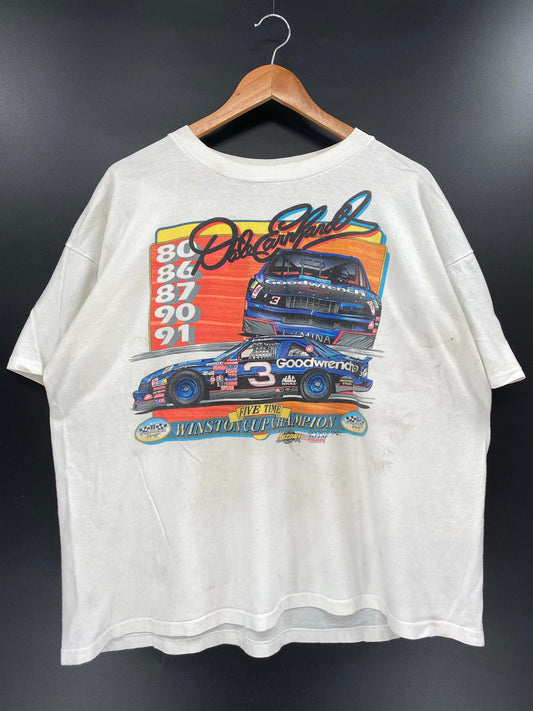 1993' DALE EARNHARDT Made in USA Size XL Vintage Racing T-Shirts / A6172