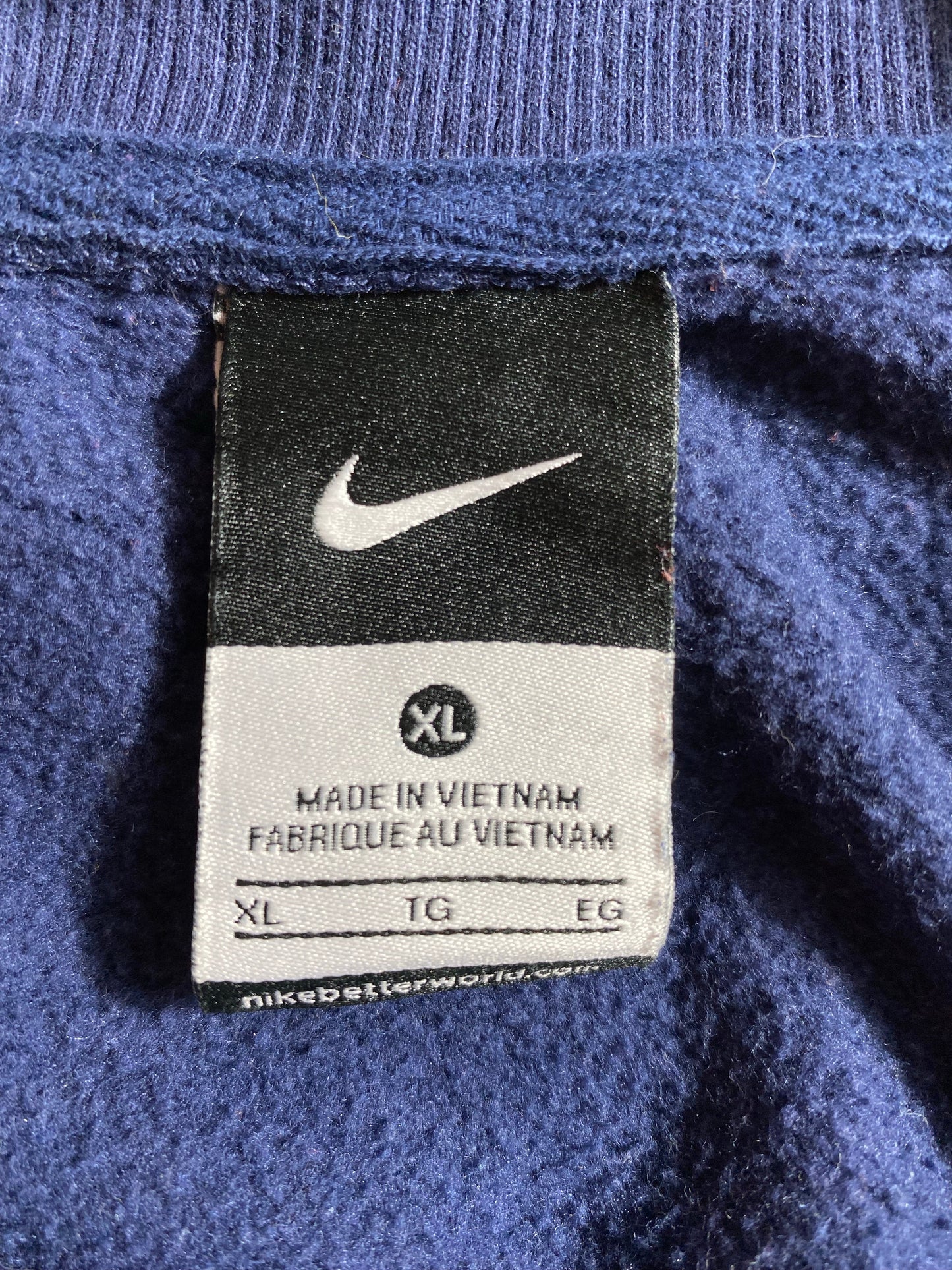 00' NIKE MINI SWOOSH Size XL Vintage Half Zip Sweat-Shirt / A8365