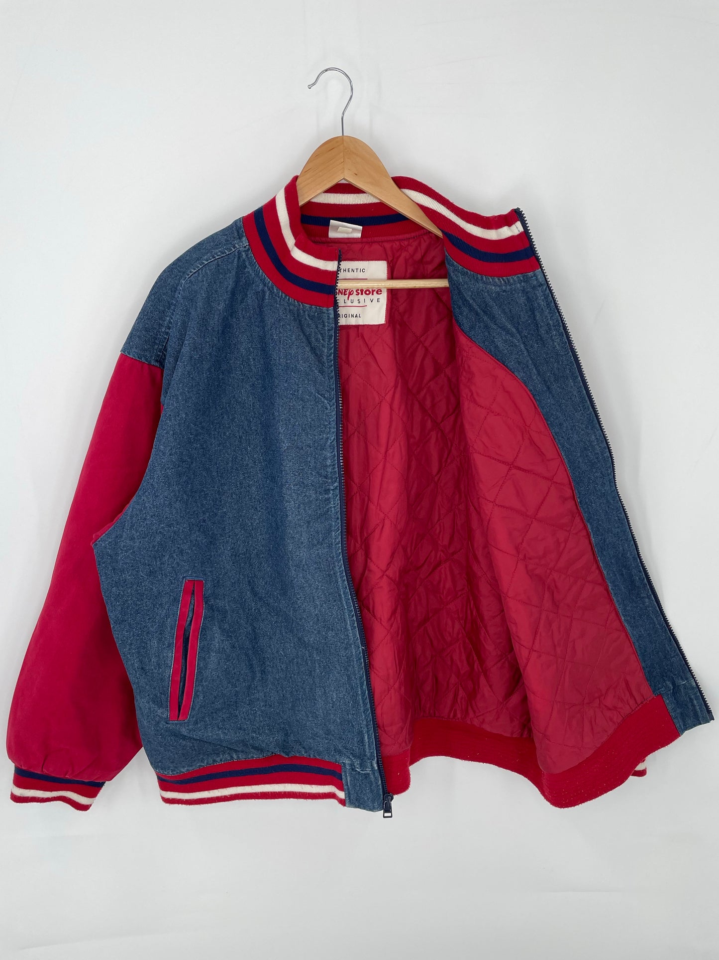 Vintage Disney EEYORE Size XL Denim Jacket / K9193