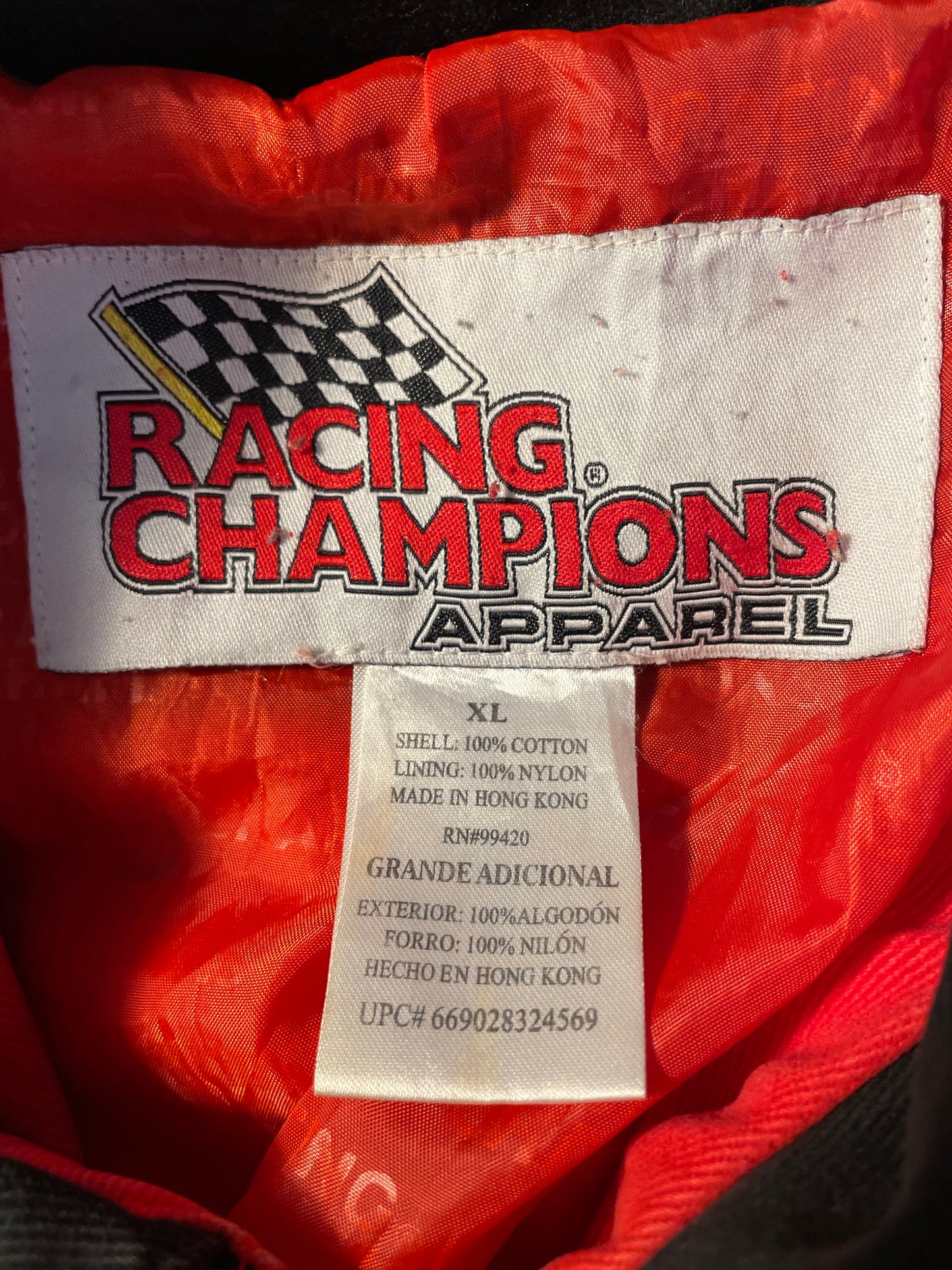 Vintage NASCAR CHEVRORET Size XL Racing Jacket/ K5982