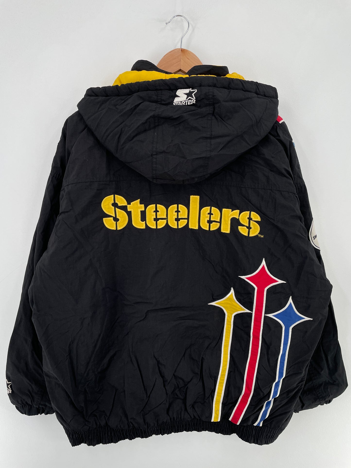 90’s STARTER x PITTSBURGH STEELERS Size L Vintage NFL Jacket / E3949J