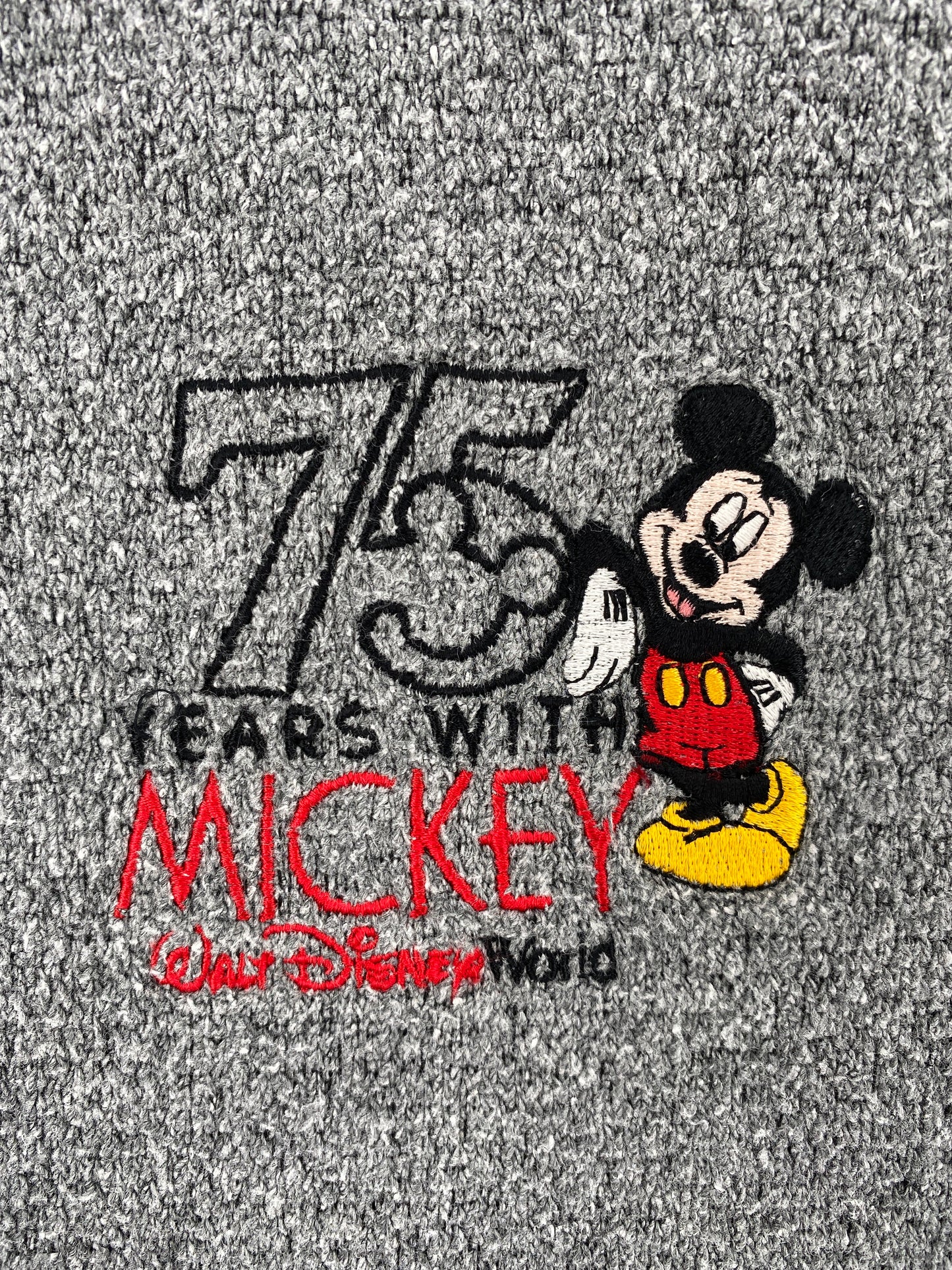 00' WALT DISNEY WORLD Made in USA Size L Vintage Fleece Sweat-shirt / E3364S