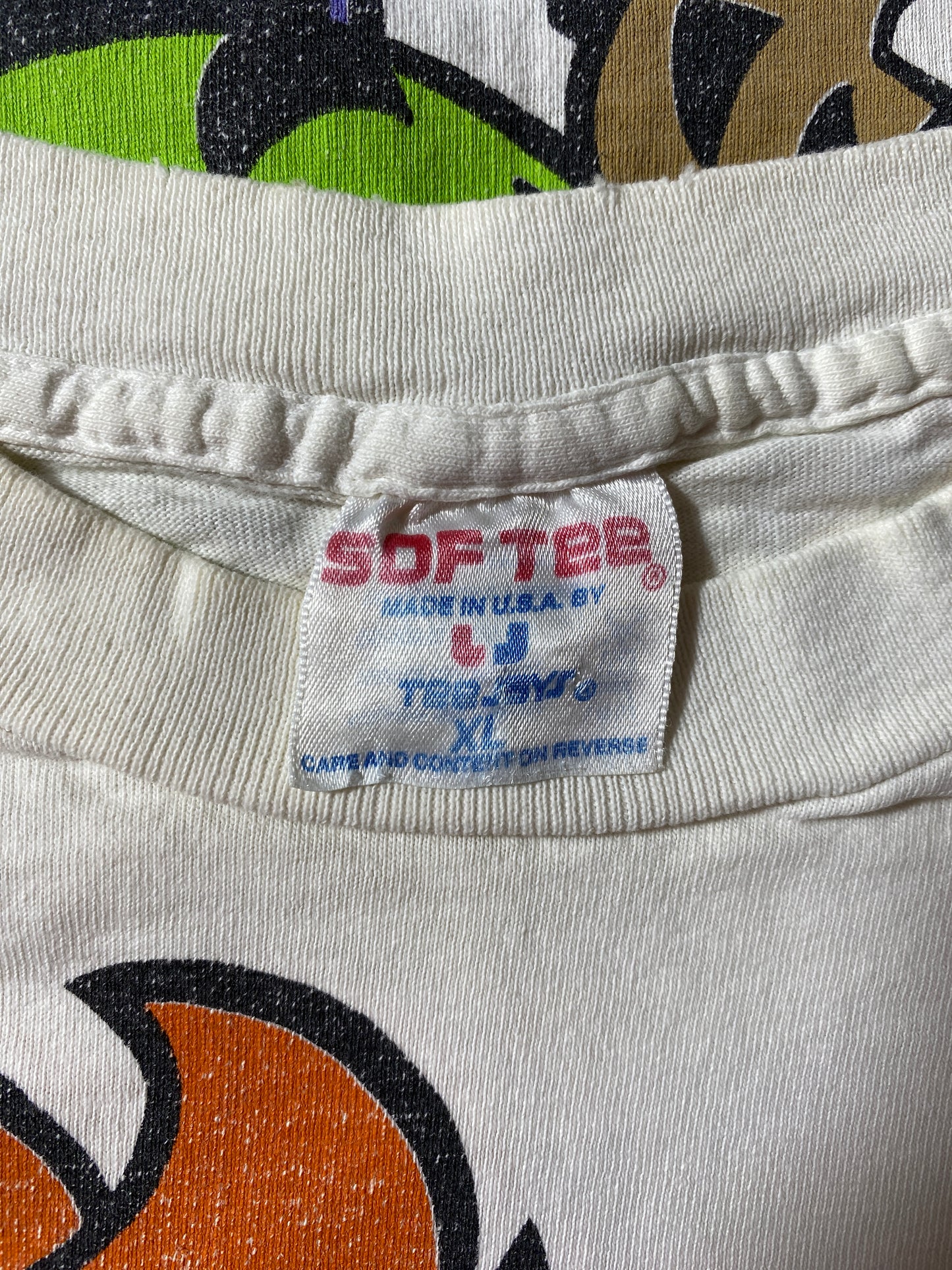 1993 THE FLINTSTONES Made in USA Size XL Vintage T-shirt / E6239T