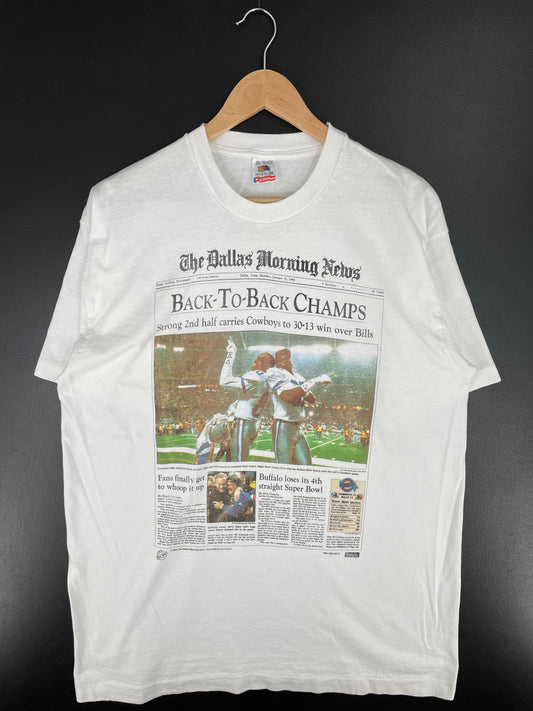 1994 DALLAS COWBOYS Made in USA Size XL Vintage NFL T-shirt / A4151