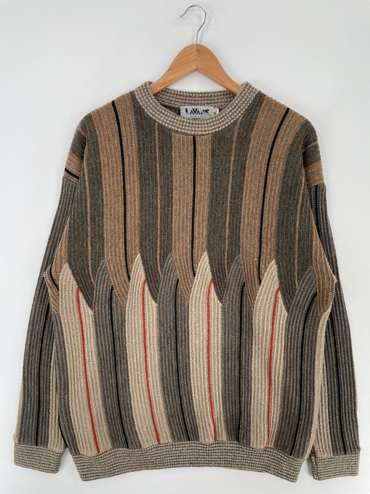 Vintage LAVANE Made in USA Size XL Acrylic Knit Sweater / E6277K