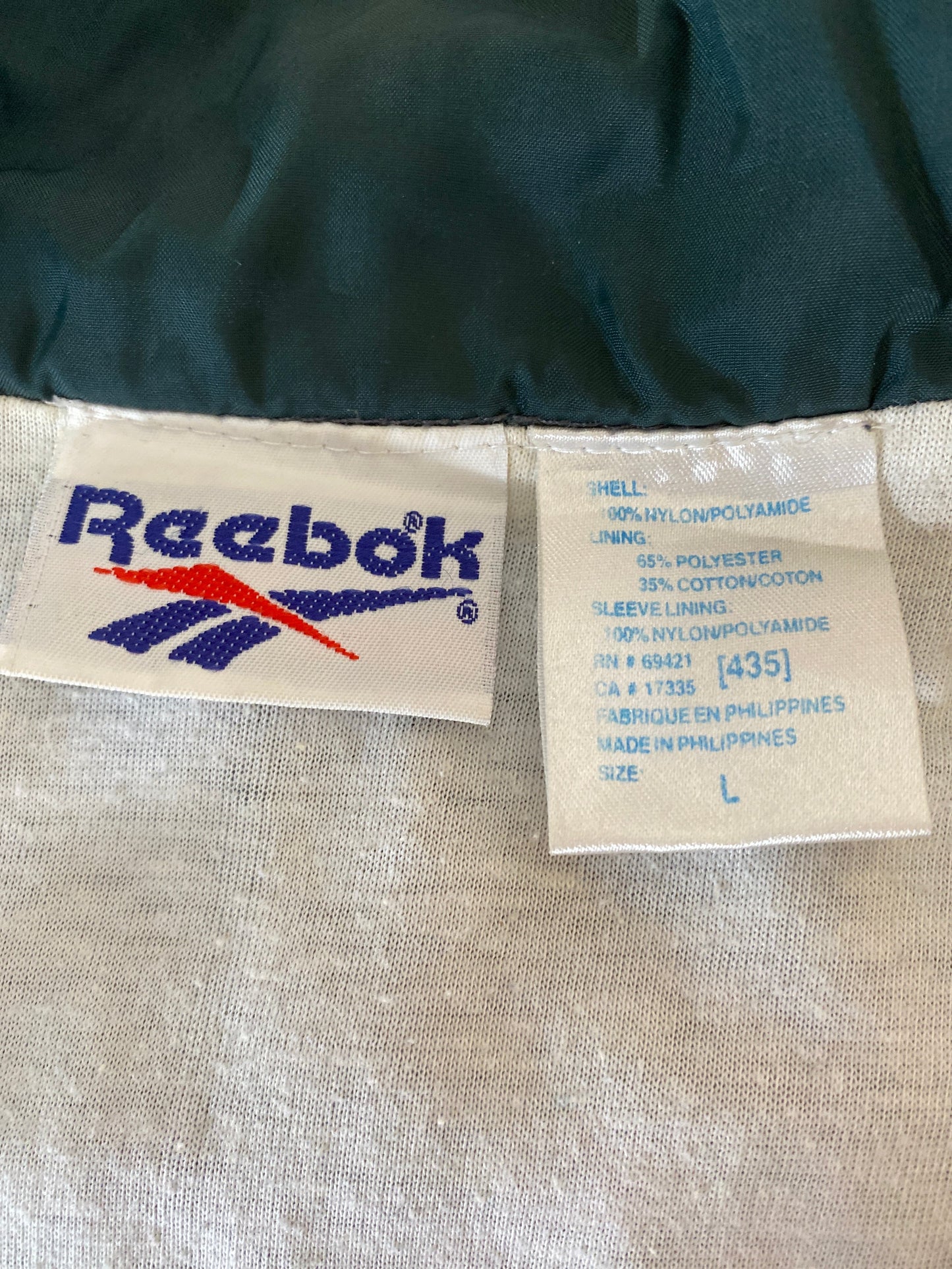 90’s Reebok Size L Vintage Nylon Jacket / A1114
