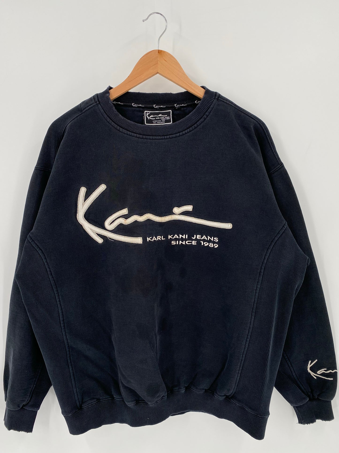 Vintage KARL KANI JEANS Size L Sweat-shirt / K6117