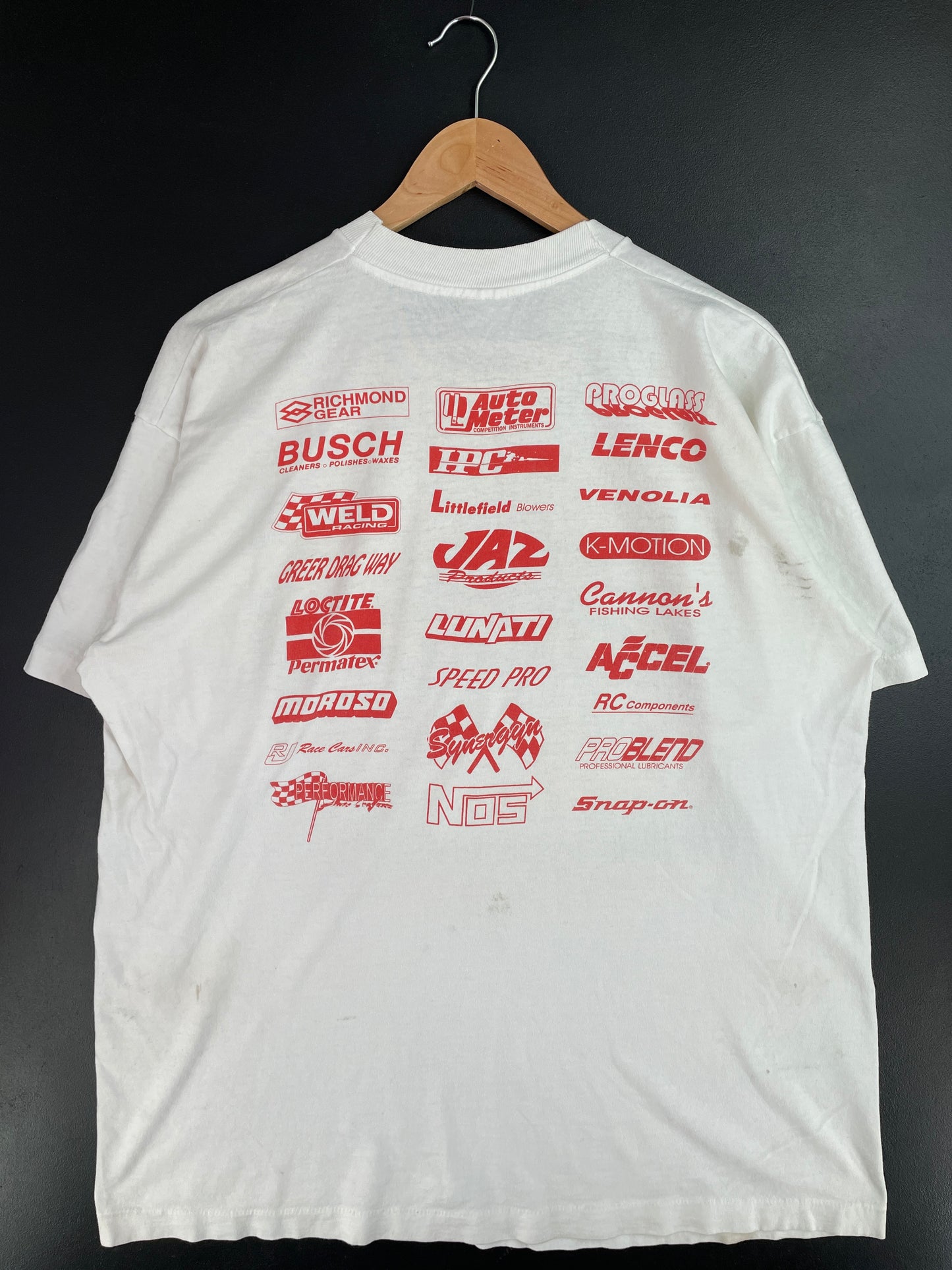 1994 NSACAR x SCOTTIN CANNON Made in USA Size XL Vintage Racing T-shirt / E129