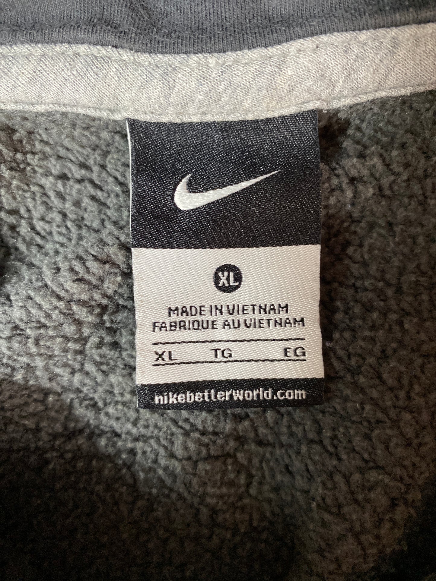 00’ NIKE CENTER SWOOSH Size XL Vintage Hoodie Sweat-shirt / K467