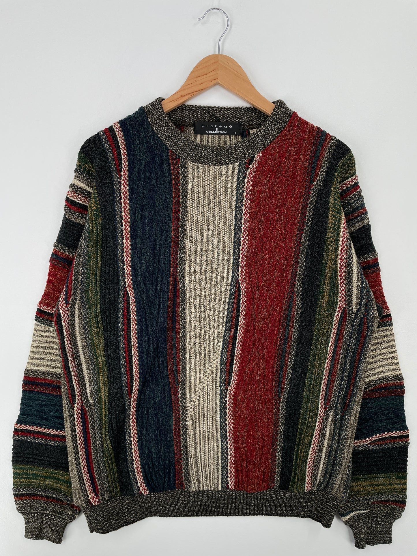 Vintage 3D COOGI- Style Mde in USA Size L Knit Sweater / A8692