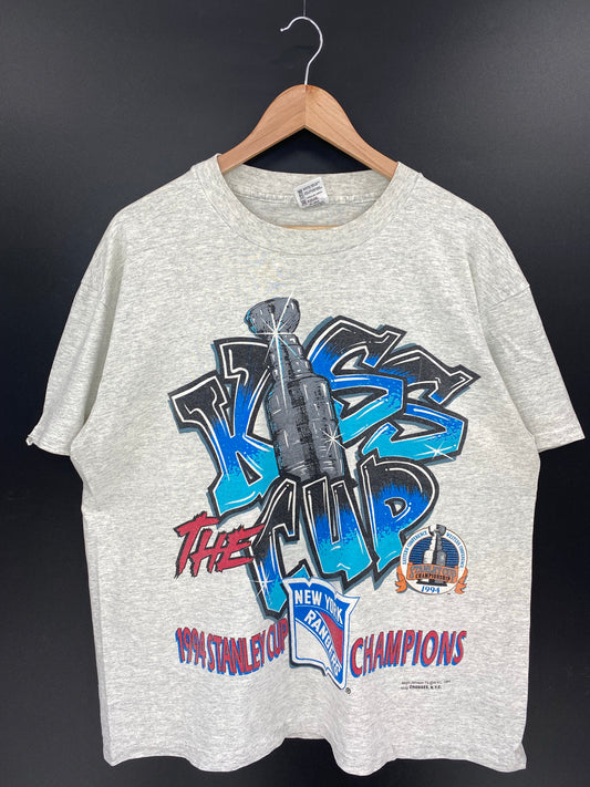 1994' NEW YORK RANGERS  Made in USA Size XL Vintage NHL T-shirt/ K7796