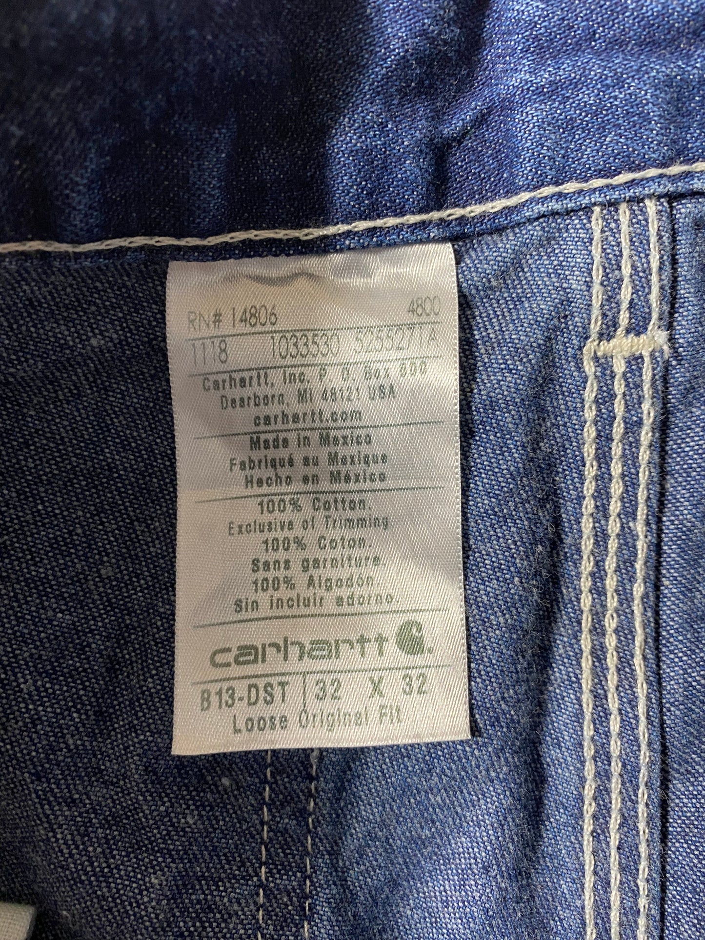 Vintage CARHARTT Size W32xL31 Denim Pants / K9365